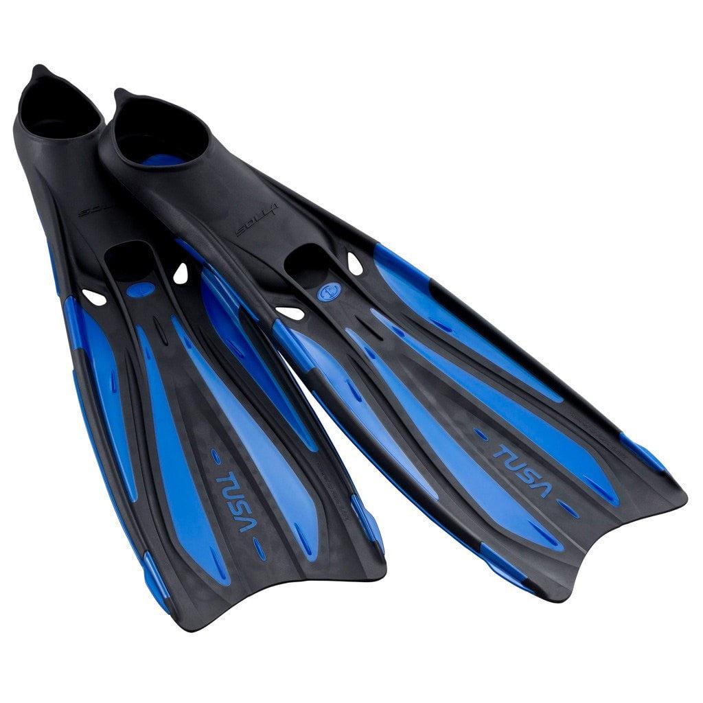 Tusa Solla Full Foot Fins for Snorkeling & Scuba Diving - Comfortable Swim Fins for Men & Women - Perfect for Beach, Pool & Water Sports