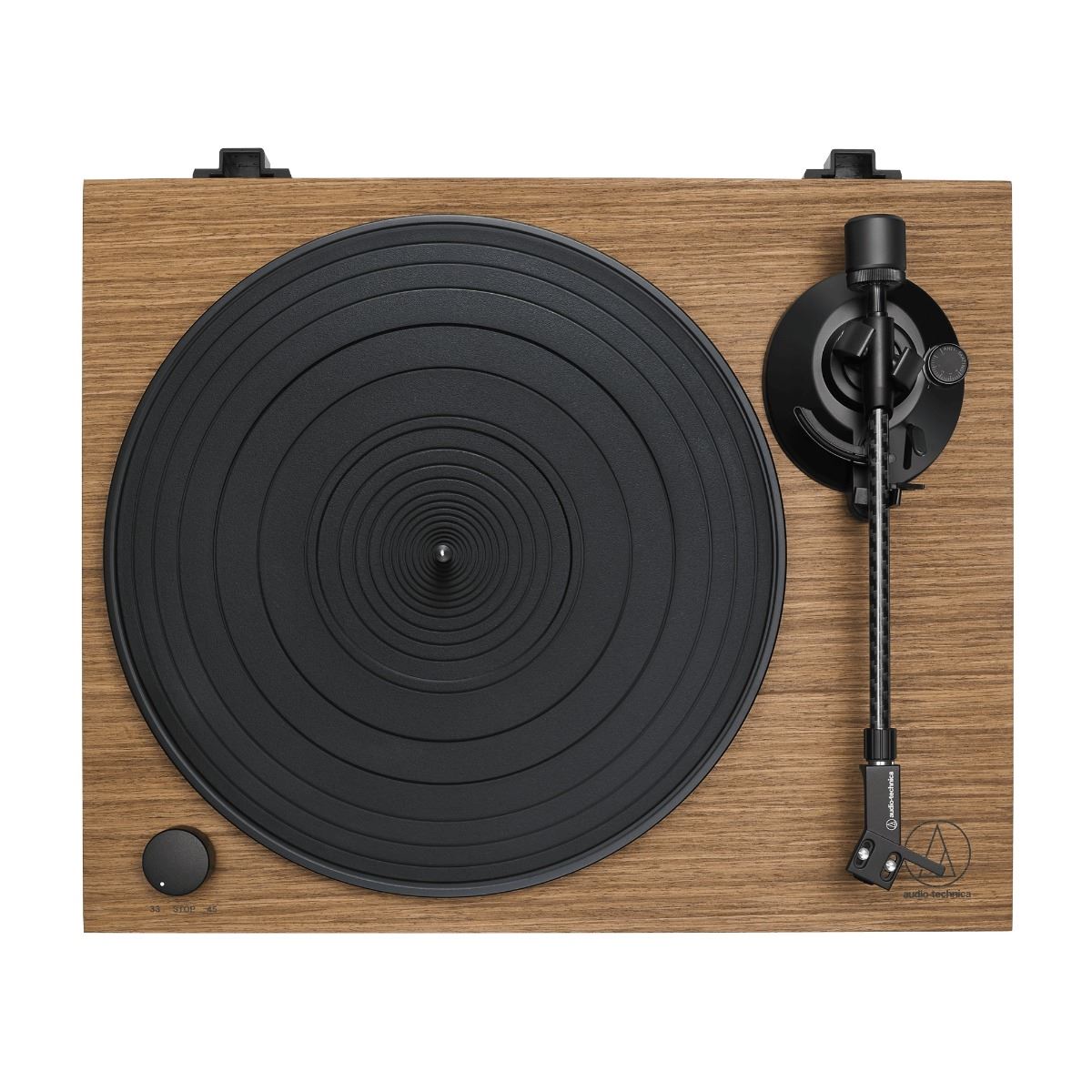 Audio Technica AT LPW40WN Fully Manual Belt-Drive Turntable with Walnut Finish - Perfect for Vinyl Record Playback, Home Audio Setup & Music Enthusiasts