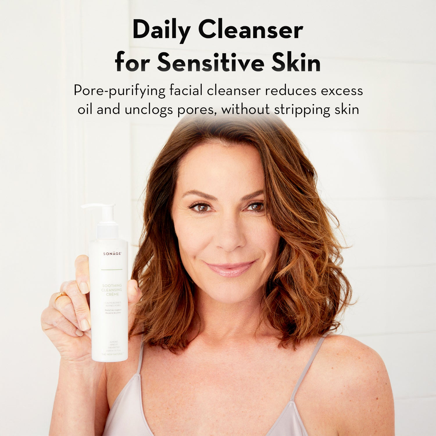 Soothing Cleansing Cream for Sensitive Skin - Gentle Face Wash & Makeup Remover - Hydrating & Nourishing Daily Skincare - Perfect for Morning & Night Routine