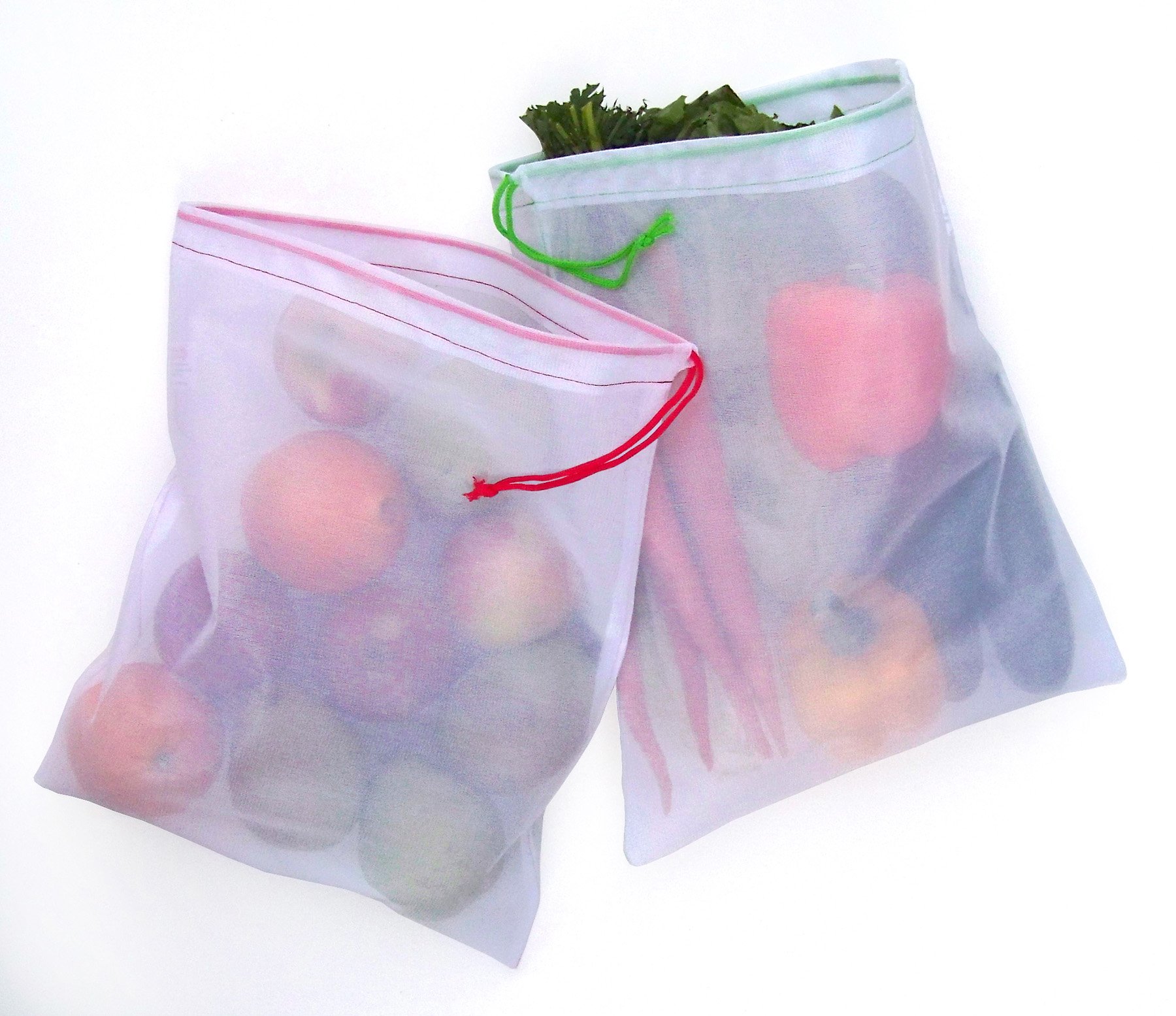 CYMA Reusable Mesh Produce Bags 6 Pack - Eco-Friendly Washable Grocery Bags for Fruits, Vegetables & Shopping - Perfect for Farmers Market, Grocery Store & Zero Waste Lifestyle