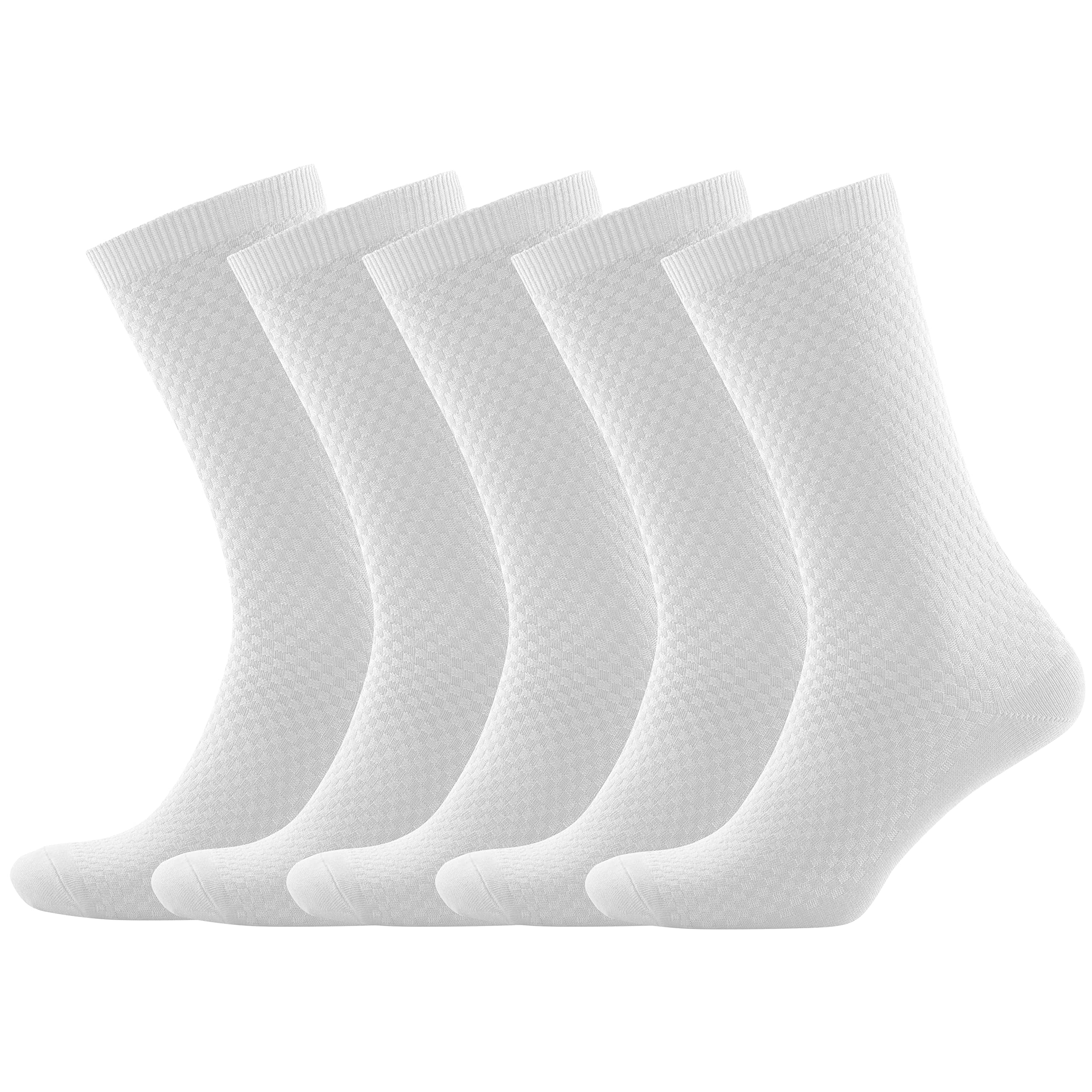 NUDUS Men's Bamboo Rayon Ankle Quarter Dress Socks - 5-Pair Gift Box Set | Premium Soft & Breathable Socks for Business, Office & Formal Occasions