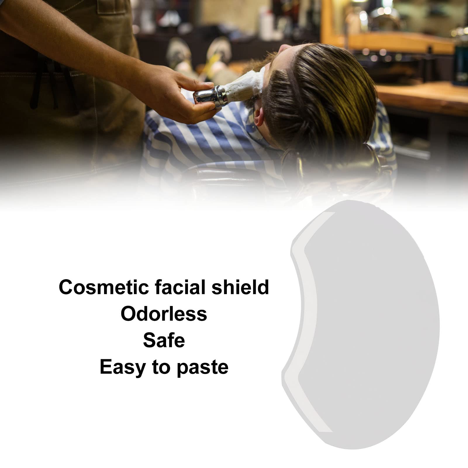 50 PCS Clear Shower Face & Eye Shields - Waterproof Makeup Protective Eyebrow Cover for Eyelash Extensions, Eyelid Surgery Aftercare - Salon & Home Use for Lash Protection & Beauty Routine
