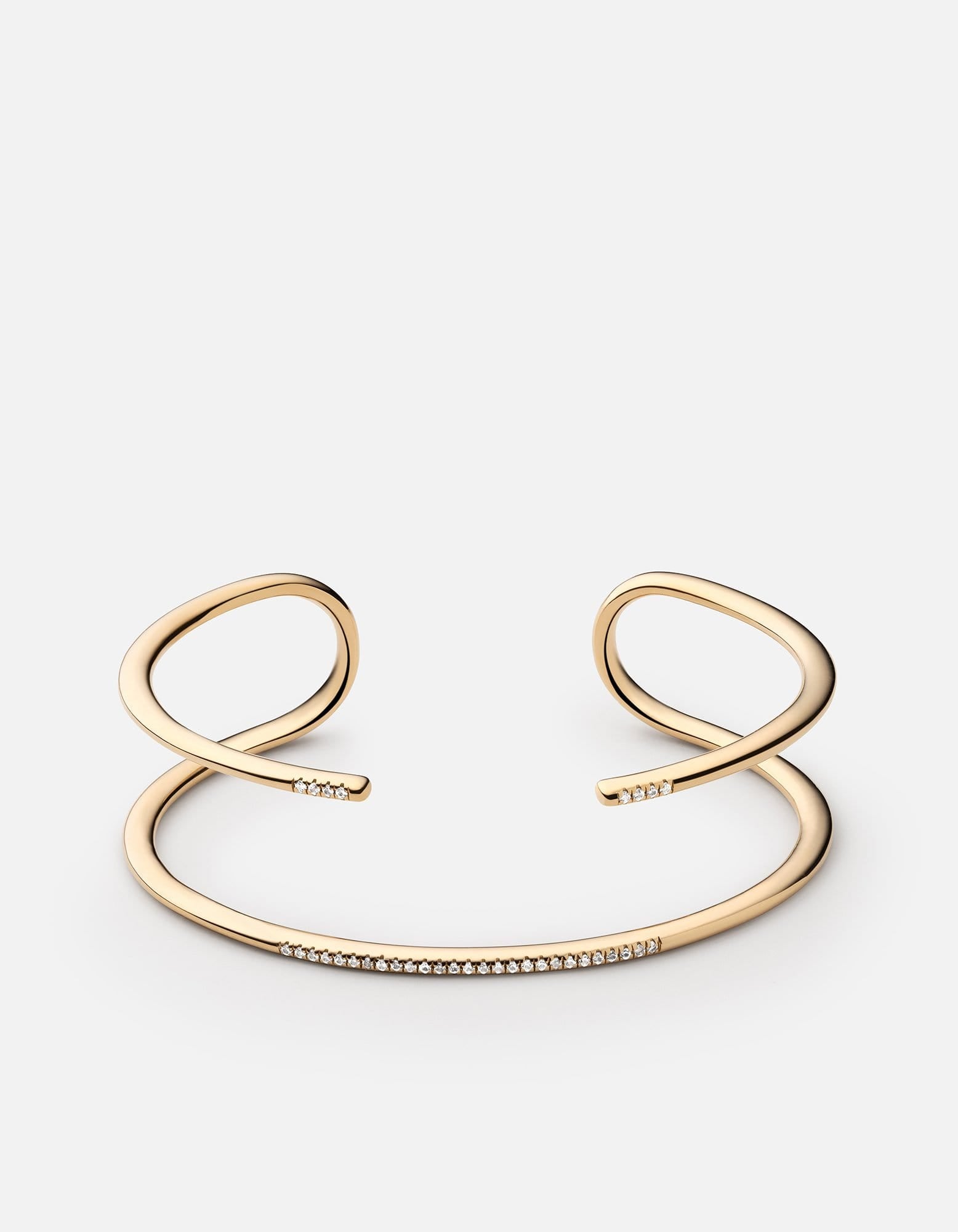Luxury Riviera Cuff Bracelet - 18K Gold Vermeil & Genuine Sapphire Jewelry for Women - Perfect for Weddings, Parties and Special Occasions