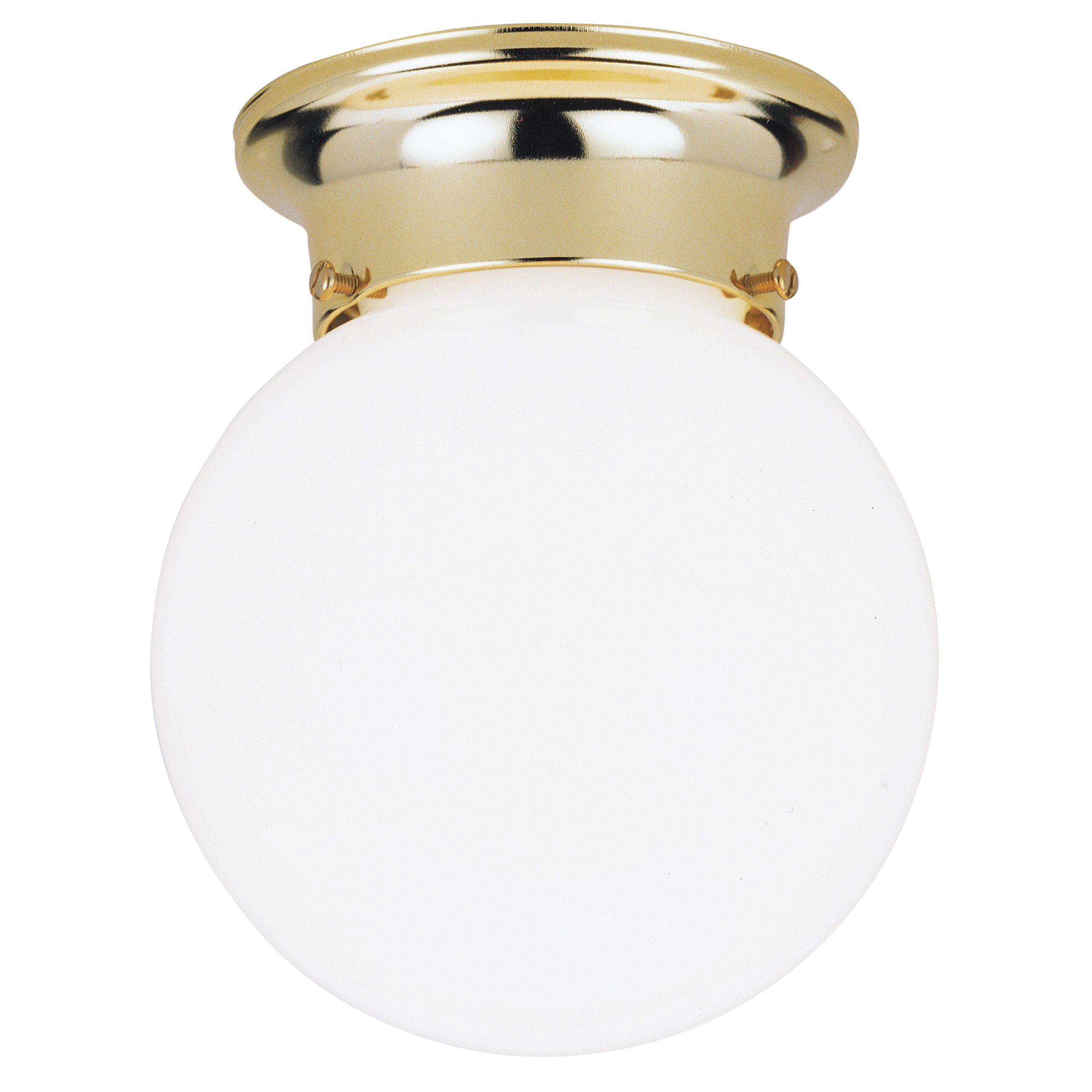 Westinghouse Lighting 6667700 White Single Light Ceiling Fixture - Perfect for Bedroom, Living Room & Hallway Lighting