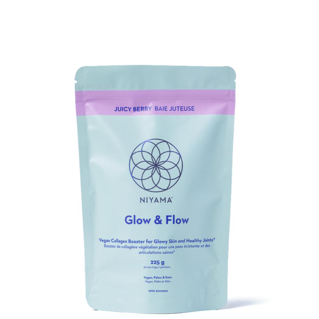 Glow & Flow Vegan Collagen Booster Supplement - 30 Servings for Skin, Hair & Nails | Plant-Based Anti-Aging Support | Perfect for Daily Wellness Routine & Beauty Regimen