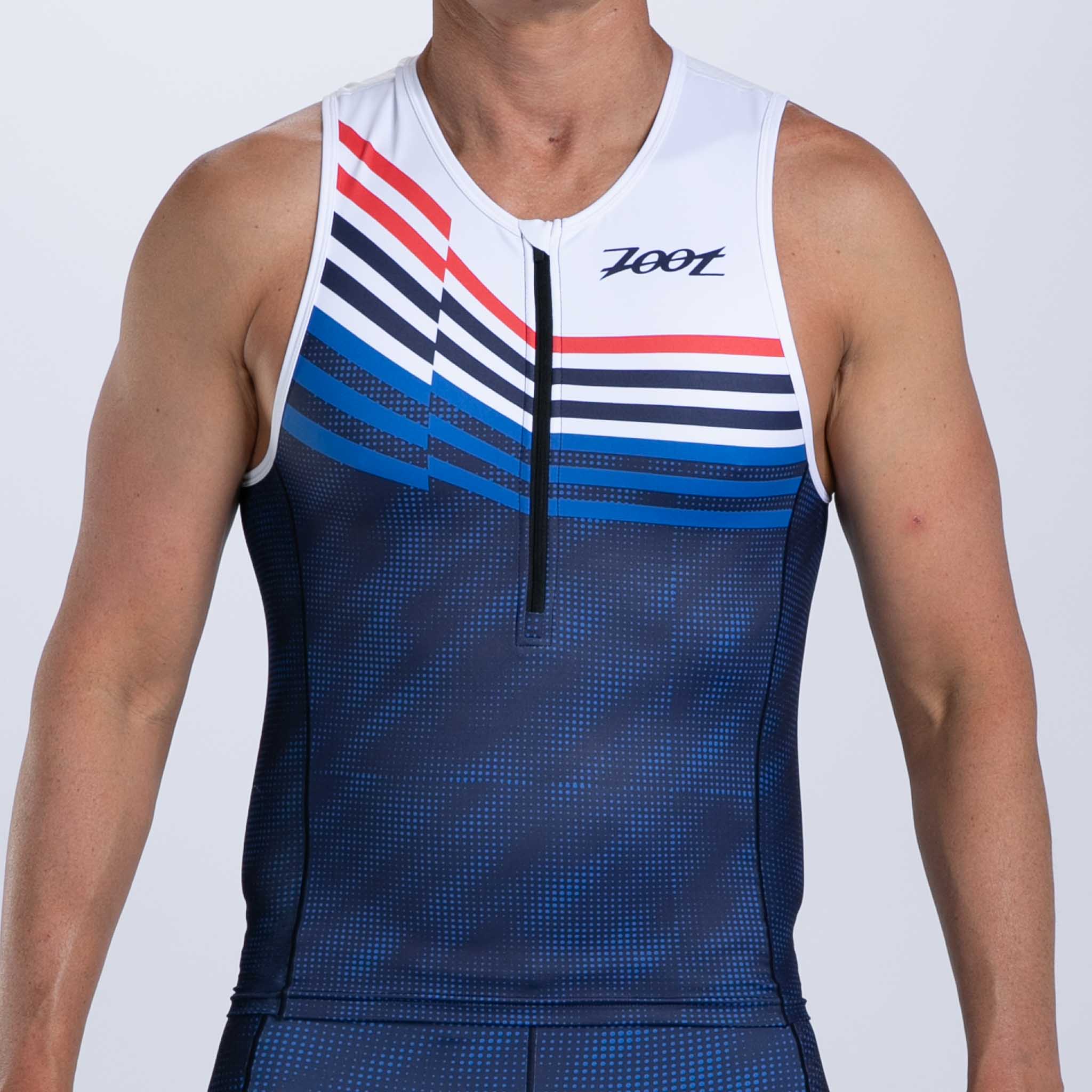 Men's Limited Edition Tri Tank Top - Cote d'Azur Inspired Athletic Shirt for Running, Gym & Beach Wear
