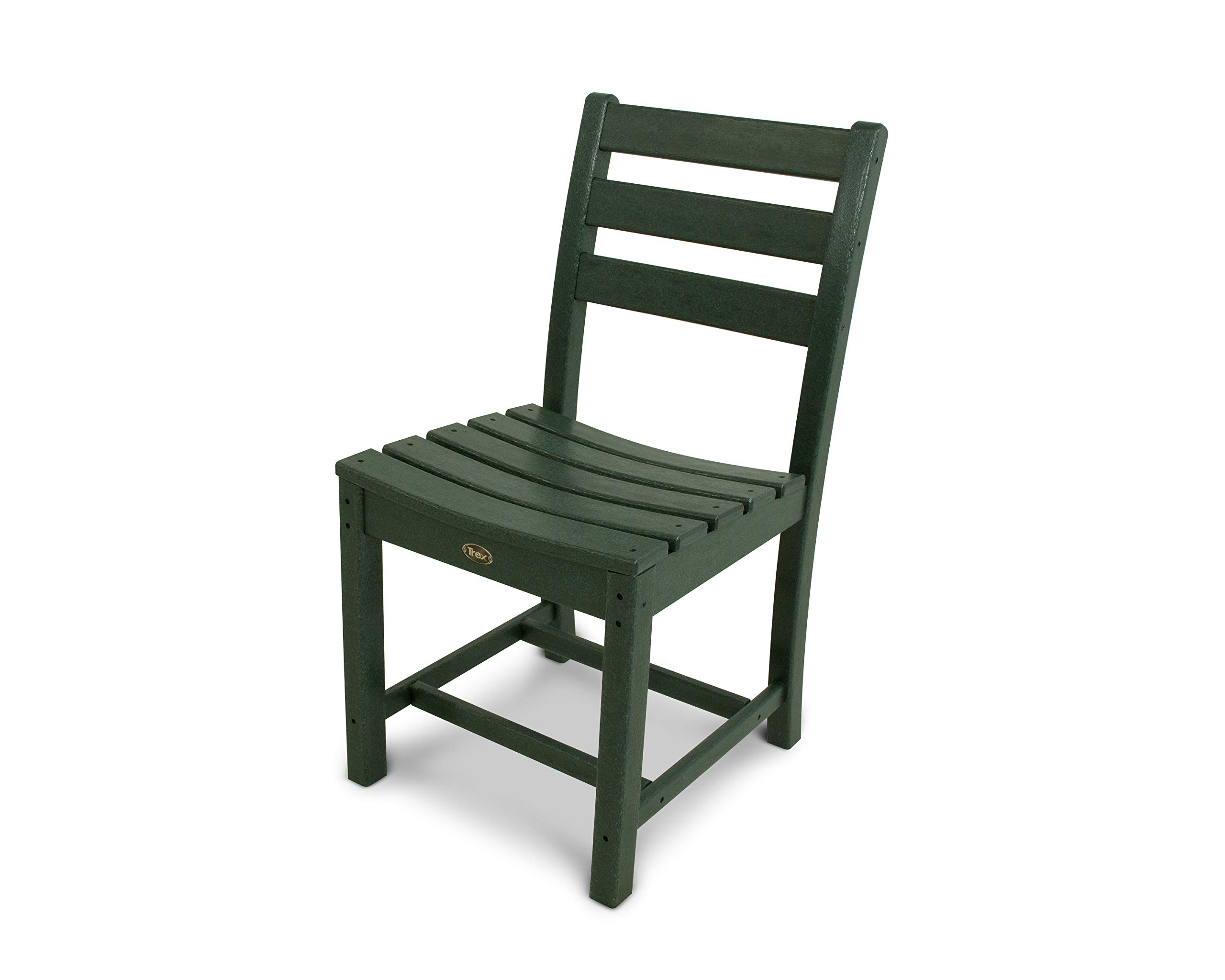 Trex Outdoor Furniture Monterey Bay Dining Side Chair in Rainforest Canopy - Weather-Resistant Patio Dining Chair for Backyard, Poolside & Garden Use