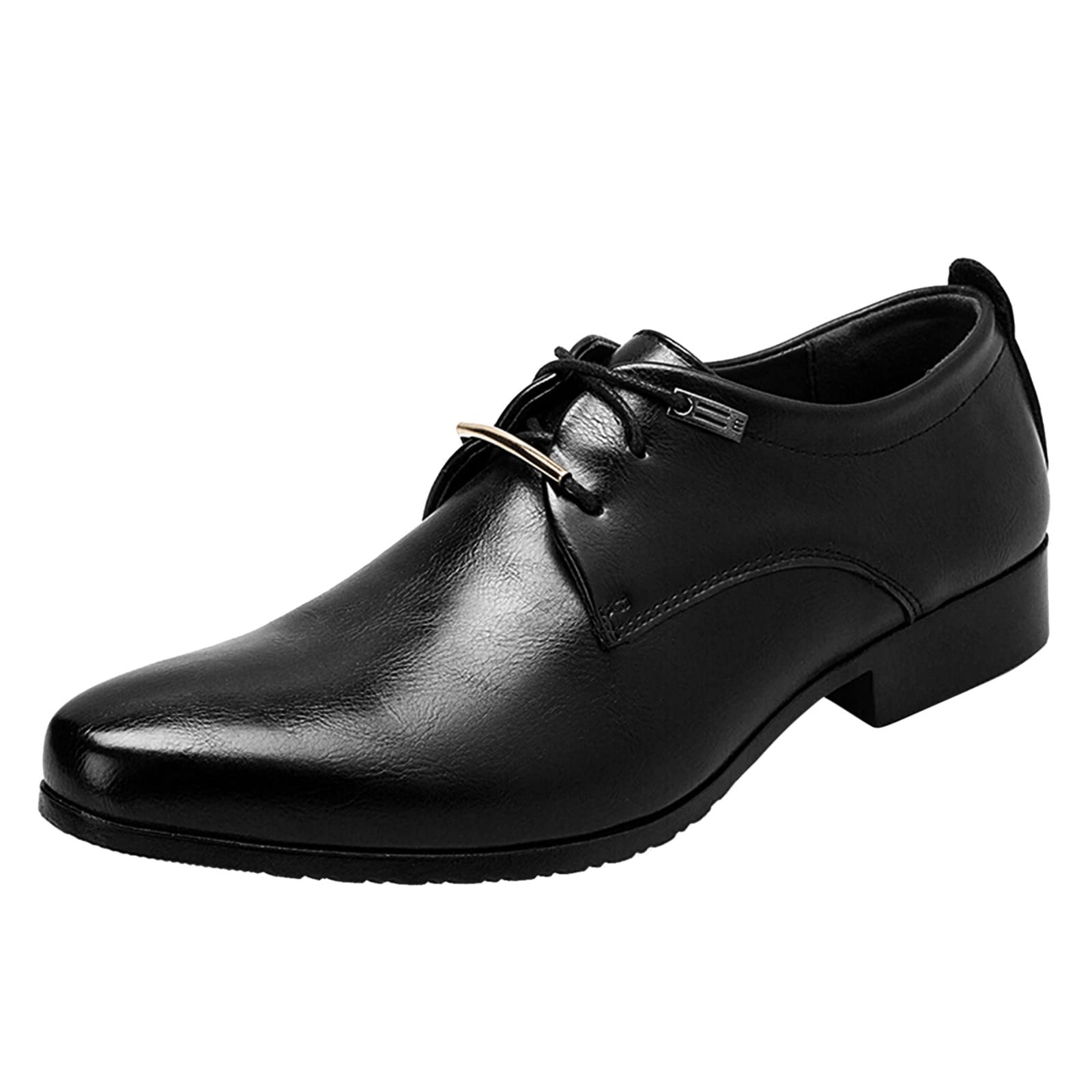 **Men's Blue Oxford Dress Shoes - Breathable & Comfortable Business Lace-Up Shoes for Work, Leisure & Formal Occasions**