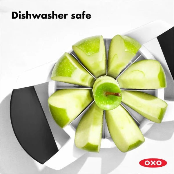 OXO Good Grips Apple Corer and Slicer - Stainless Steel Kitchen Tool for Easy Fruit Prep - Perfect for Salads, Baking, and Healthy Snacks
