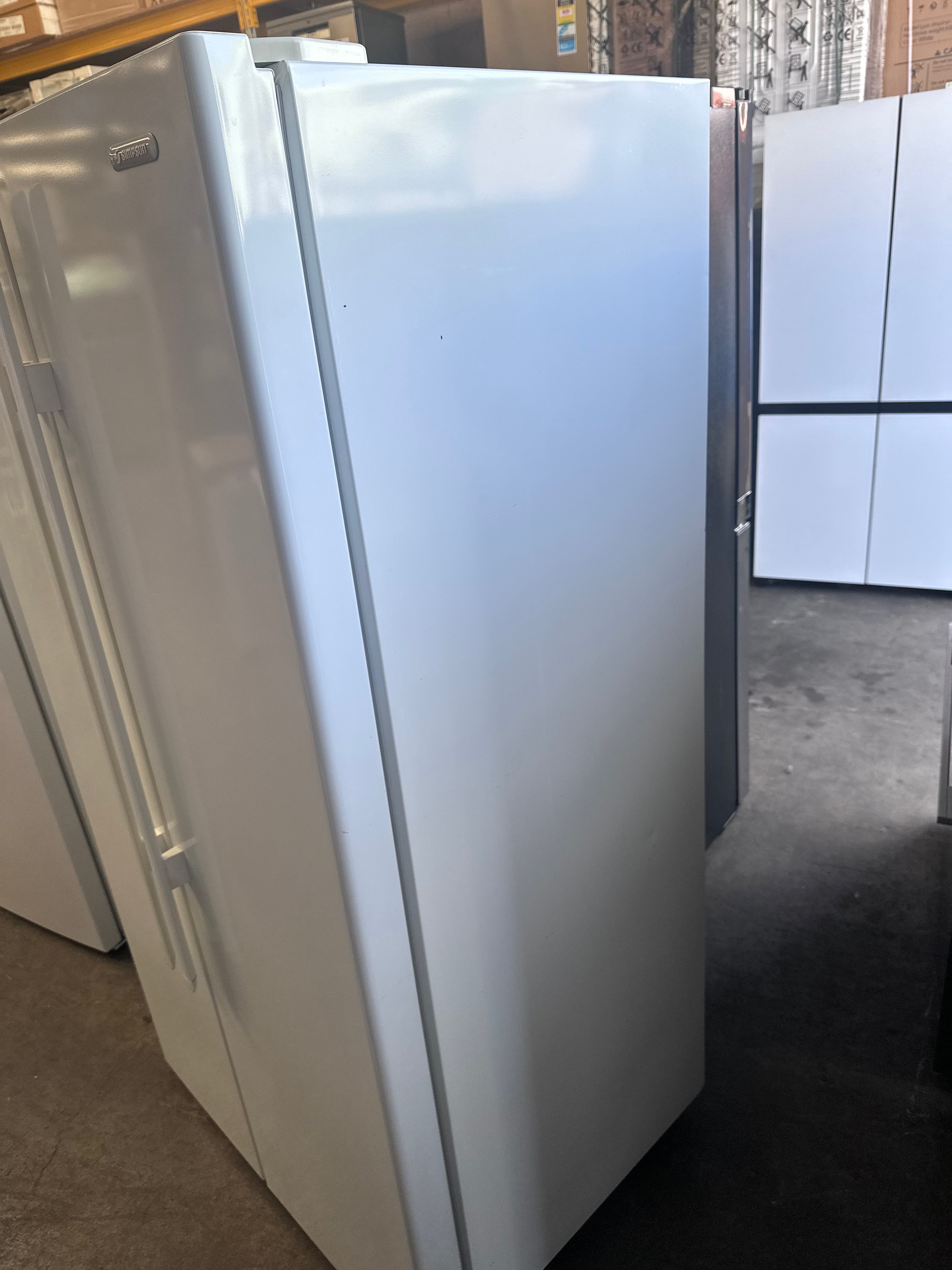 Simpson 606L Side By Side Refrigerator - Energy Efficient, Stainless Steel Finish [Certified Refurbished] - Perfect for Large Families & Open Kitchen Designs