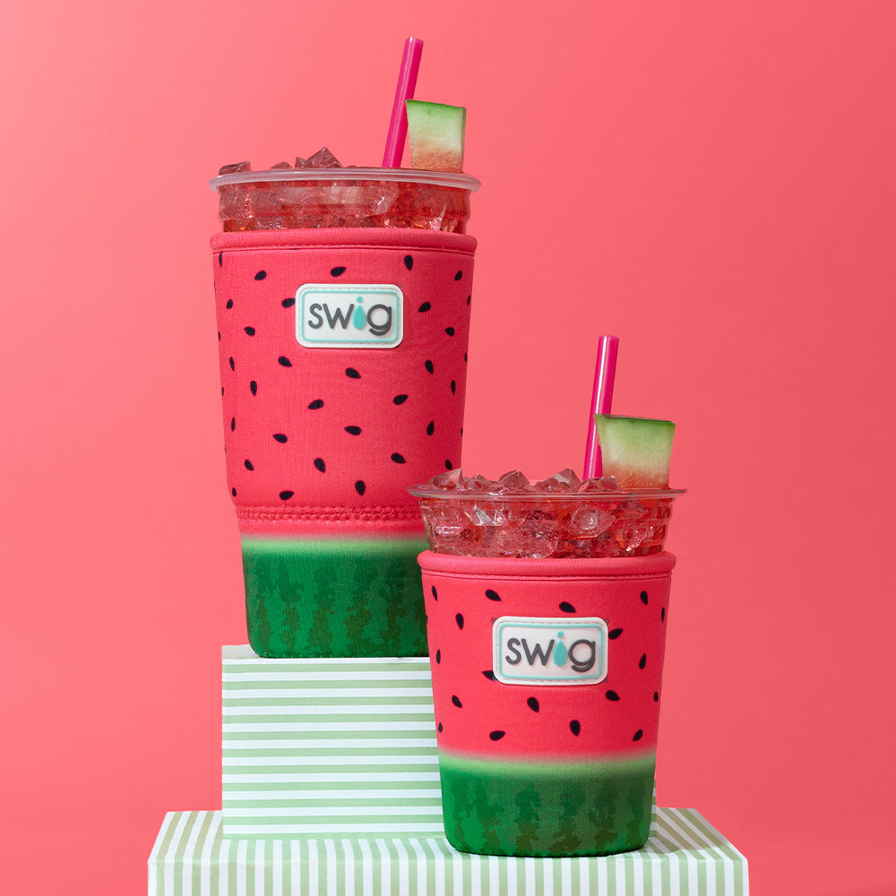 Large Melon Slice Iced Cup Coolie - Perfect for Summer Drinks, Beach Parties, and Outdoor Picnics