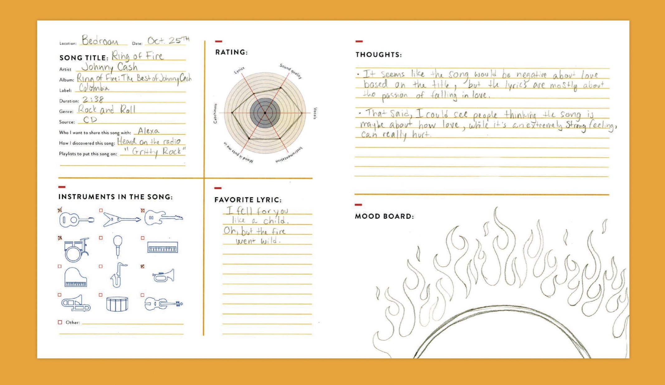 Music Journal for Musicians & Songwriters - Note for Note: Track Songs, Lyrics & Ideas | Perfect for Recording Studios & Songwriting Sessions