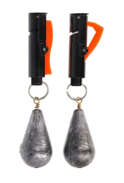 Eagle Claw Snap Weight Quick Release Fishing Line Clips 2-Pack for Trolling and Downrigger Fishing