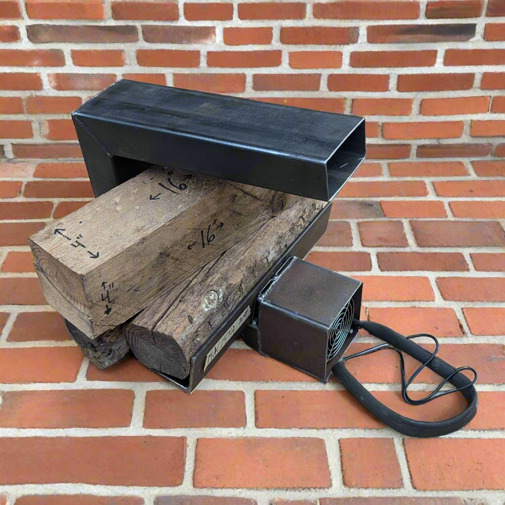 DC Fireplace Grate Heat Exchanger Tube with USB Powered Hot Air Blower - Efficient Home Heating Solution for Fireplace, Living Room & Winter Warmth