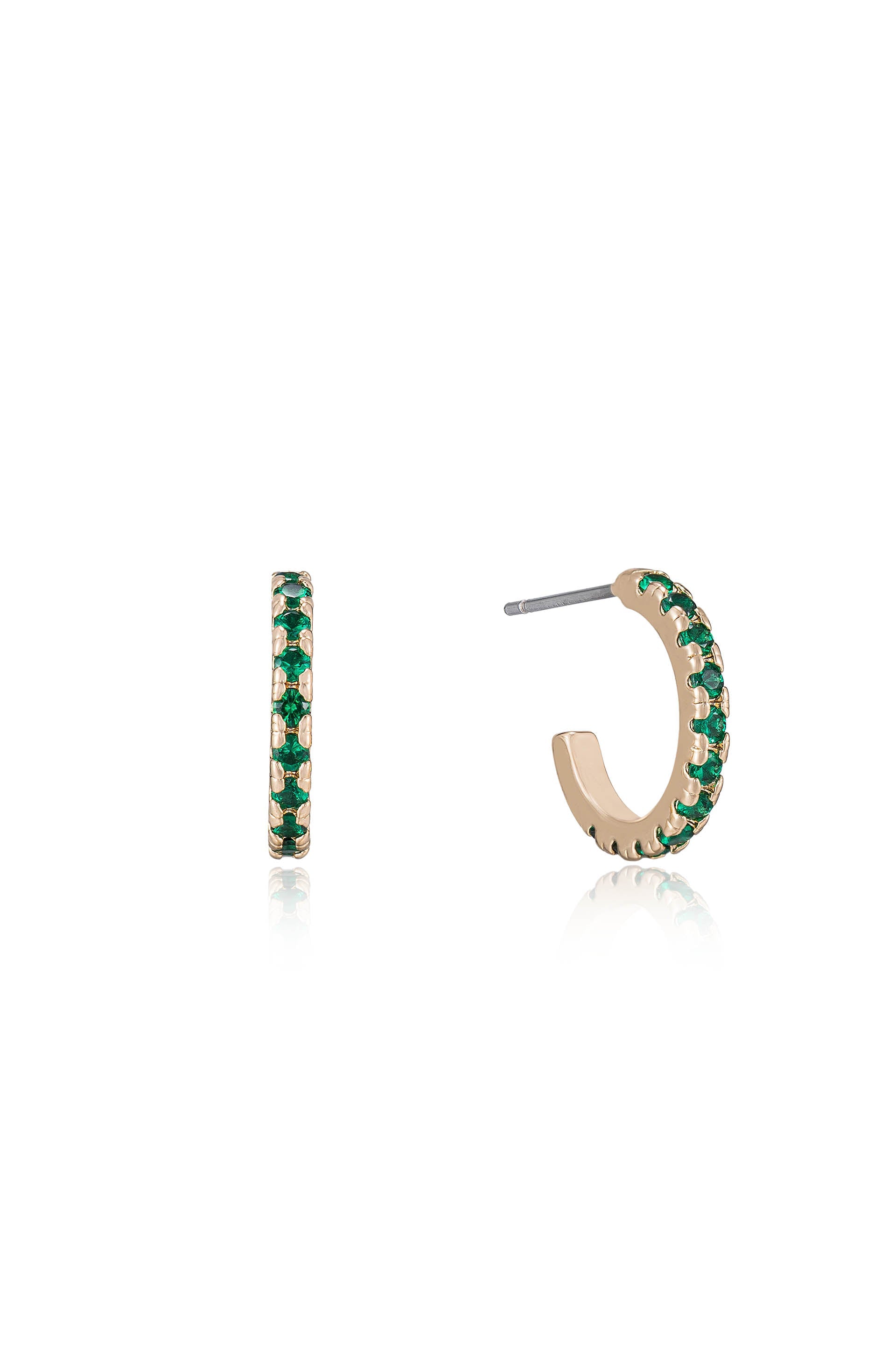 Vibrant Crystal Huggie Earrings for Women - Trendy & Comfortable Hoop Earrings for Everyday Wear, Parties & Gifts