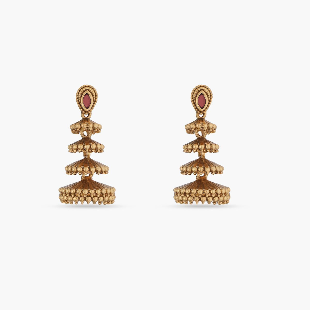Vintage Four-Layer Umbrella Earrings - Elegant Dangle Drop Jewelry for Women, Perfect for Parties, Weddings & Special Occasions