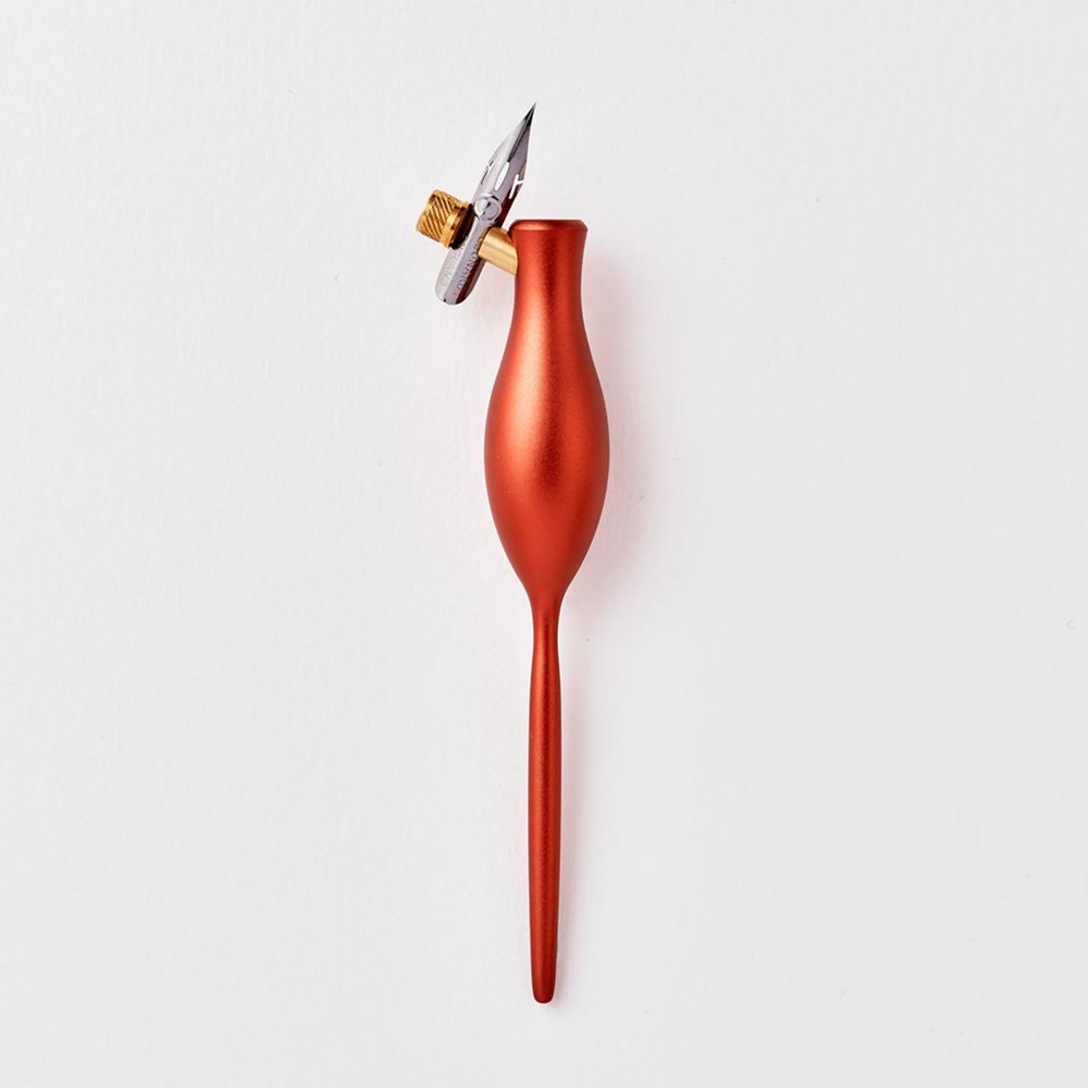 Tom's Studio Premium Calligraphy Nib Holder - Carrot Design for Dip Pen Writing | Perfect for Hand Lettering, Wedding Invitations & Art Projects