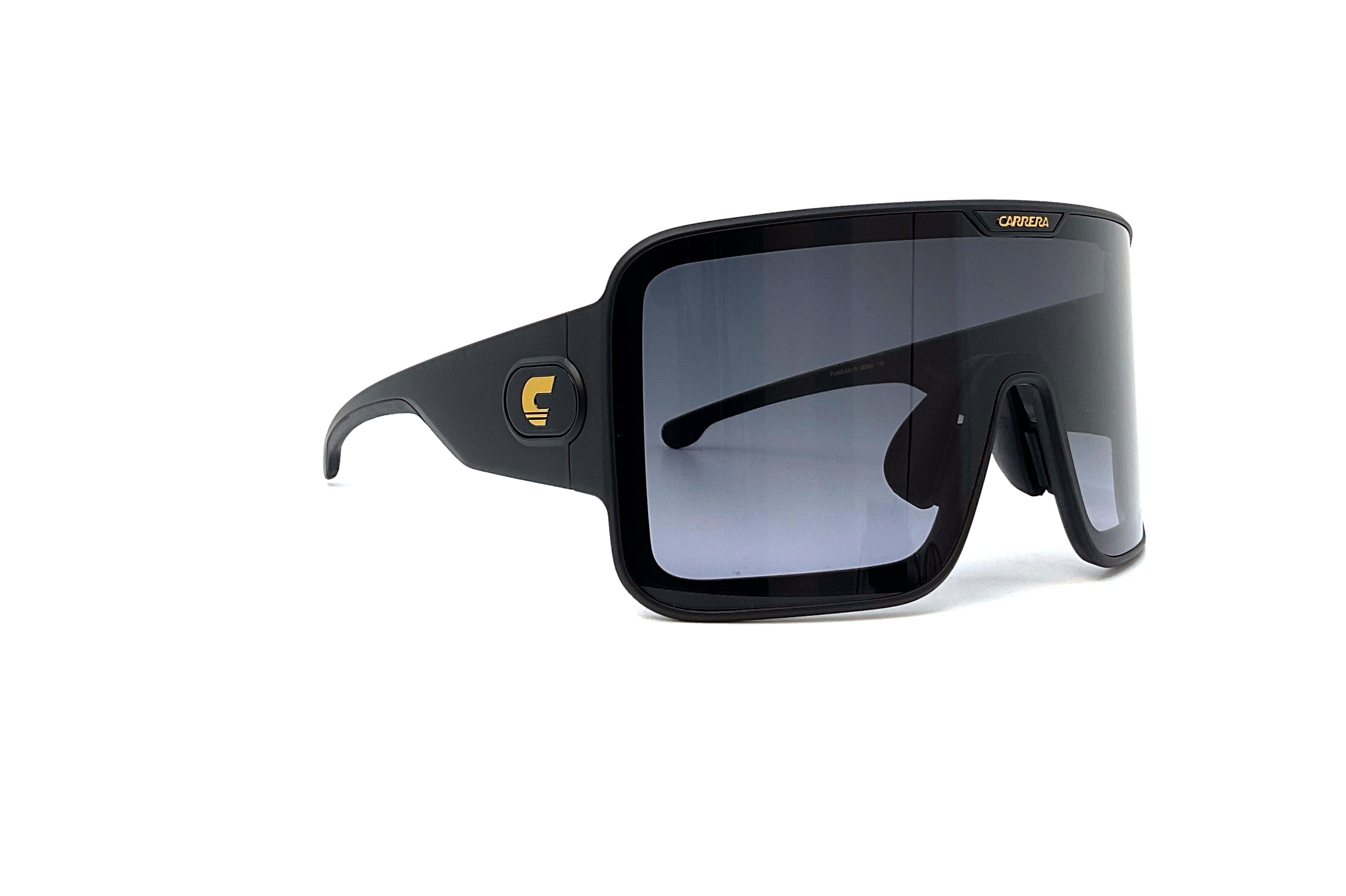 Carrera Flaglab 15 Matte Black Sunglasses - Polarized UV Protection for Men & Women - Perfect for Driving, Running, and Outdoor Activities