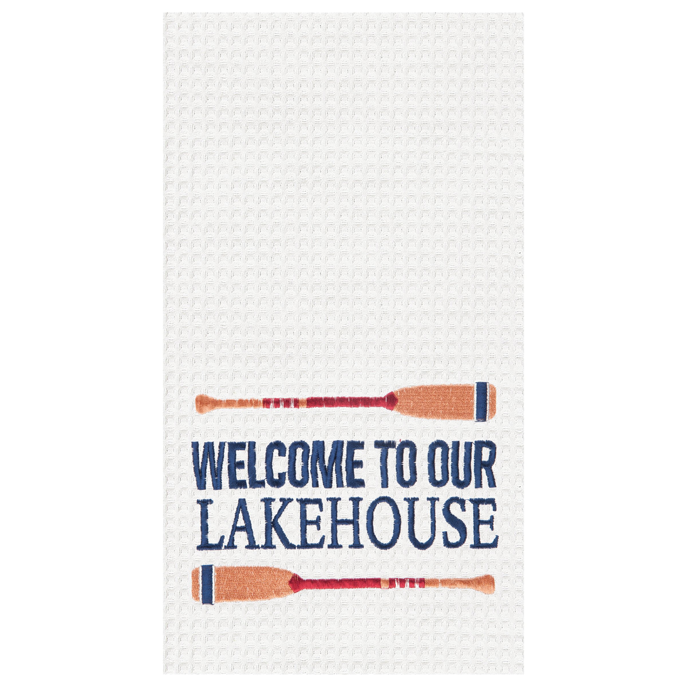 Premium Waffle Weave Kitchen Towels 18x27 Inches - Soft Absorbent White Dish Towels for Lakehouse & Farmhouse Decor | Ideal for Drying Dishes, Hand Towel & Rustic Kitchen Decor