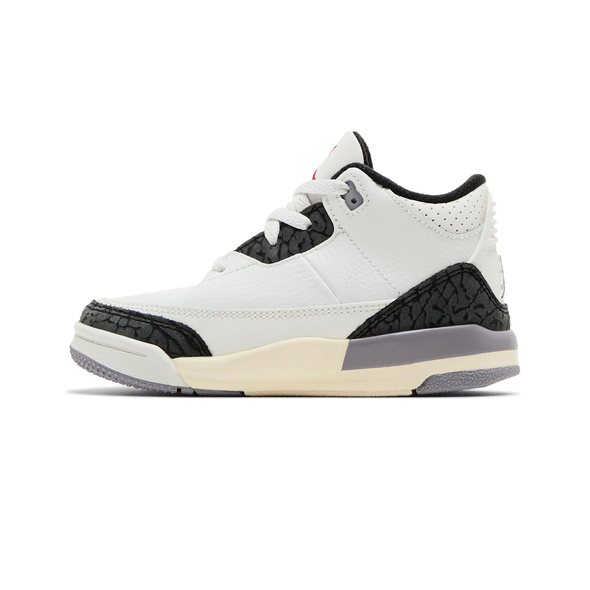Air Jordan 3 Retro 'Cement Grey' TD Sneakers (2024) - Men's Basketball Shoes for Casual Wear & Street Style