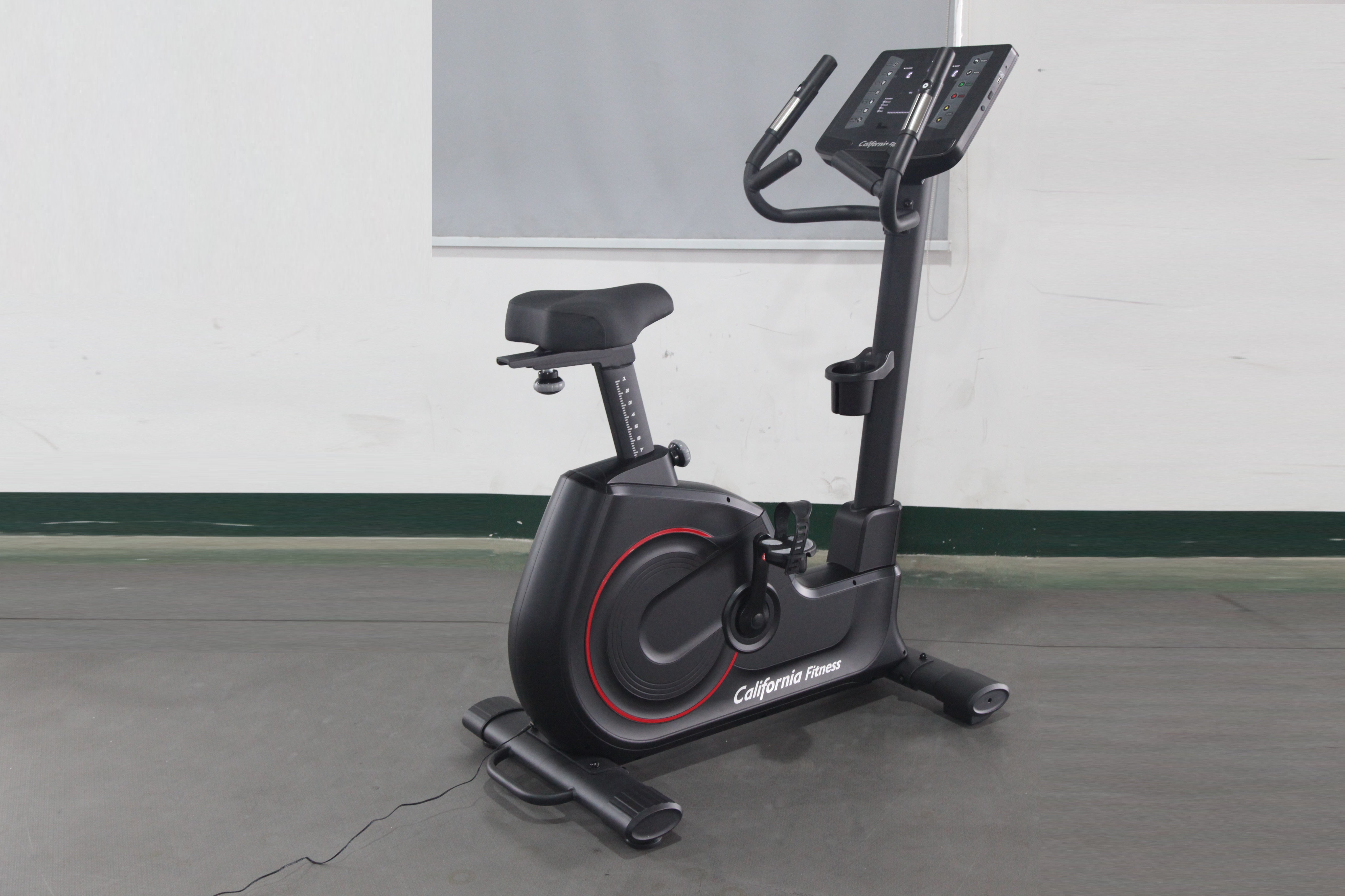 California Fitness U8 Upright Exercise Bike for Home Gym - Quiet Magnetic Resistance, LCD Display, Adjustable Seat - Perfect for Cardio Workouts & Indoor Cycling Training