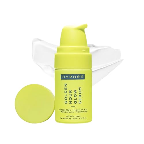Golden Hour Glow Face Serum with Niacinamide, Alpha Arbutin & Hyaluronic Acid | Brightening & Hydrating Moisturizer with Aloe Vera & Kakadu Plum | Non-Sticky Formula for All Skin Types (Men & Women) | 30ml | Perfect for Daily Skincare Routine & Nighttime Use