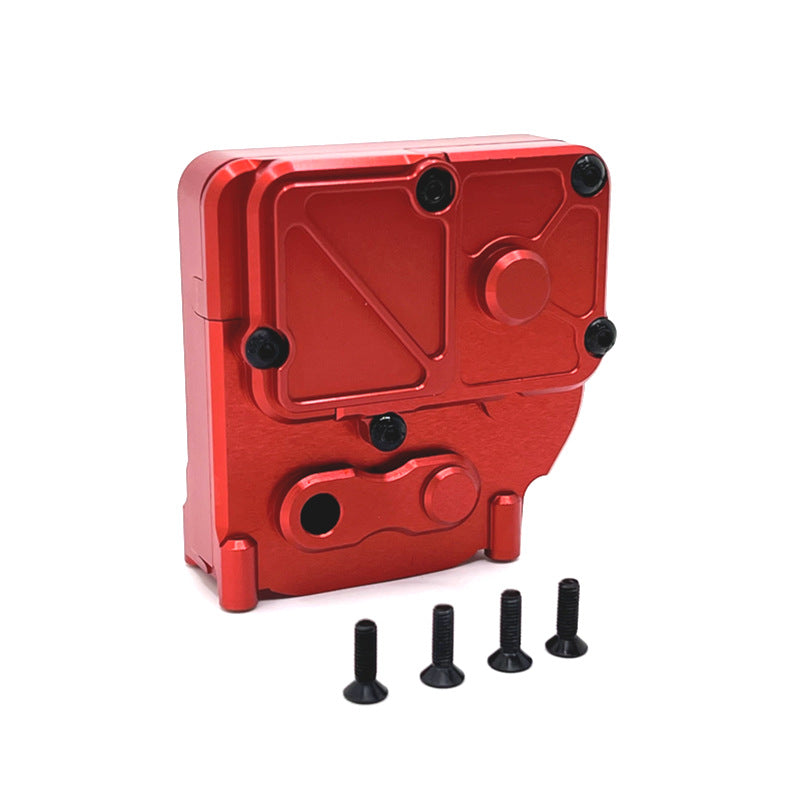 MJX Hyper Go H12Y/H12Y+ Upgrade Kit - CNC Aluminum Gearbox (Red/Black/Silver) for RC Car Performance & Durability | Racing, Off-Road, Bashing