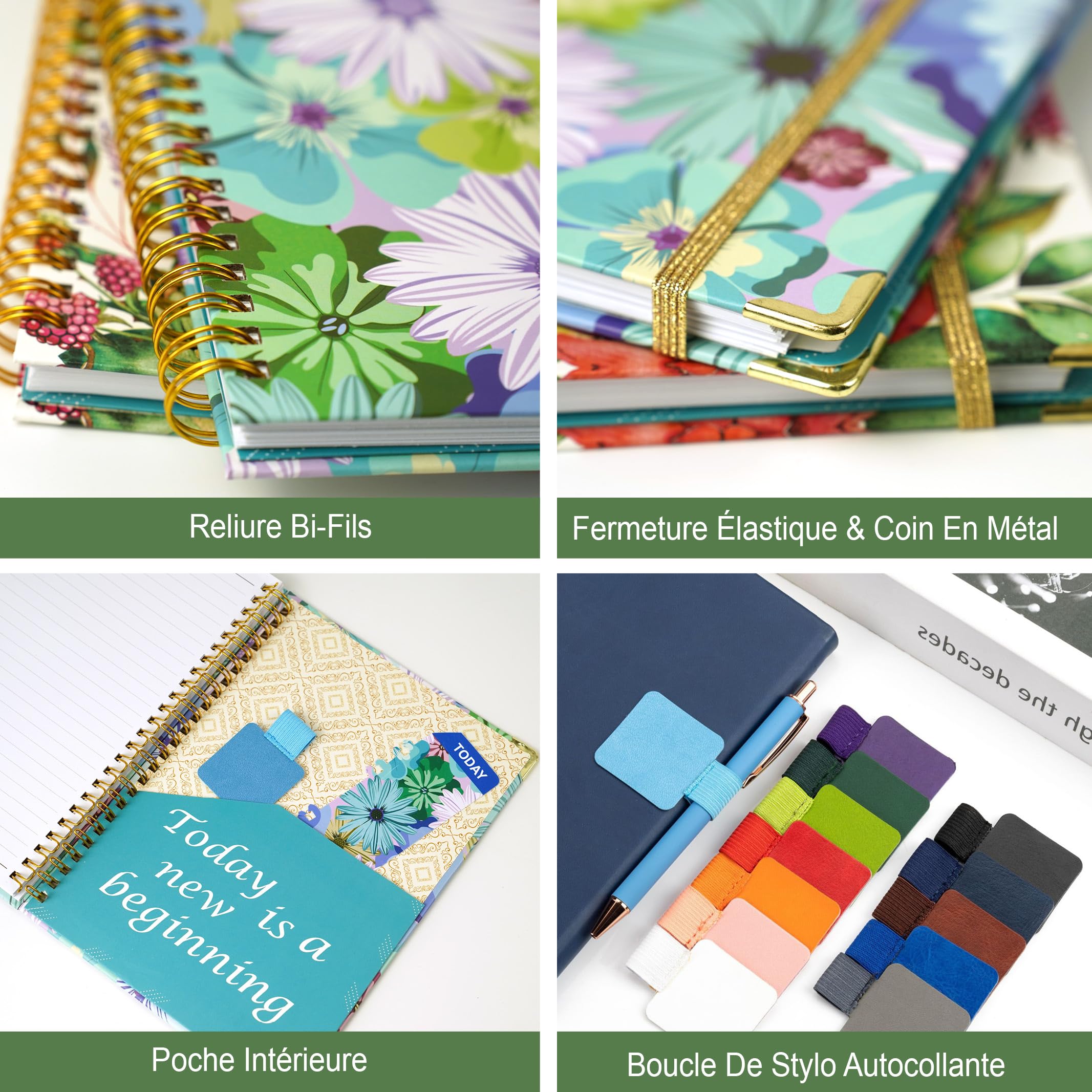 2024-2025 A5 Spiral Weekly Planner - July 2024 to June 2025 Academic Diary with Pen Loop, Ruler Bookmark & Stickers | School, Office & Personal Organization Planner
