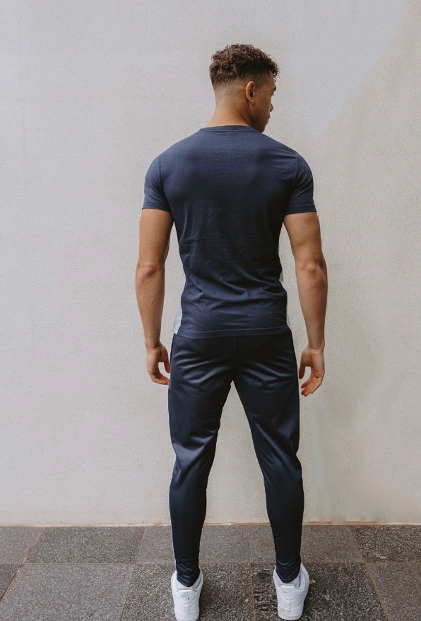 Cerus Navy Essential Jogging Bottoms for Men - Comfortable Athletic Pants for Running, Gym & Lounge - Lightweight & Breathable Workout Sweatpants