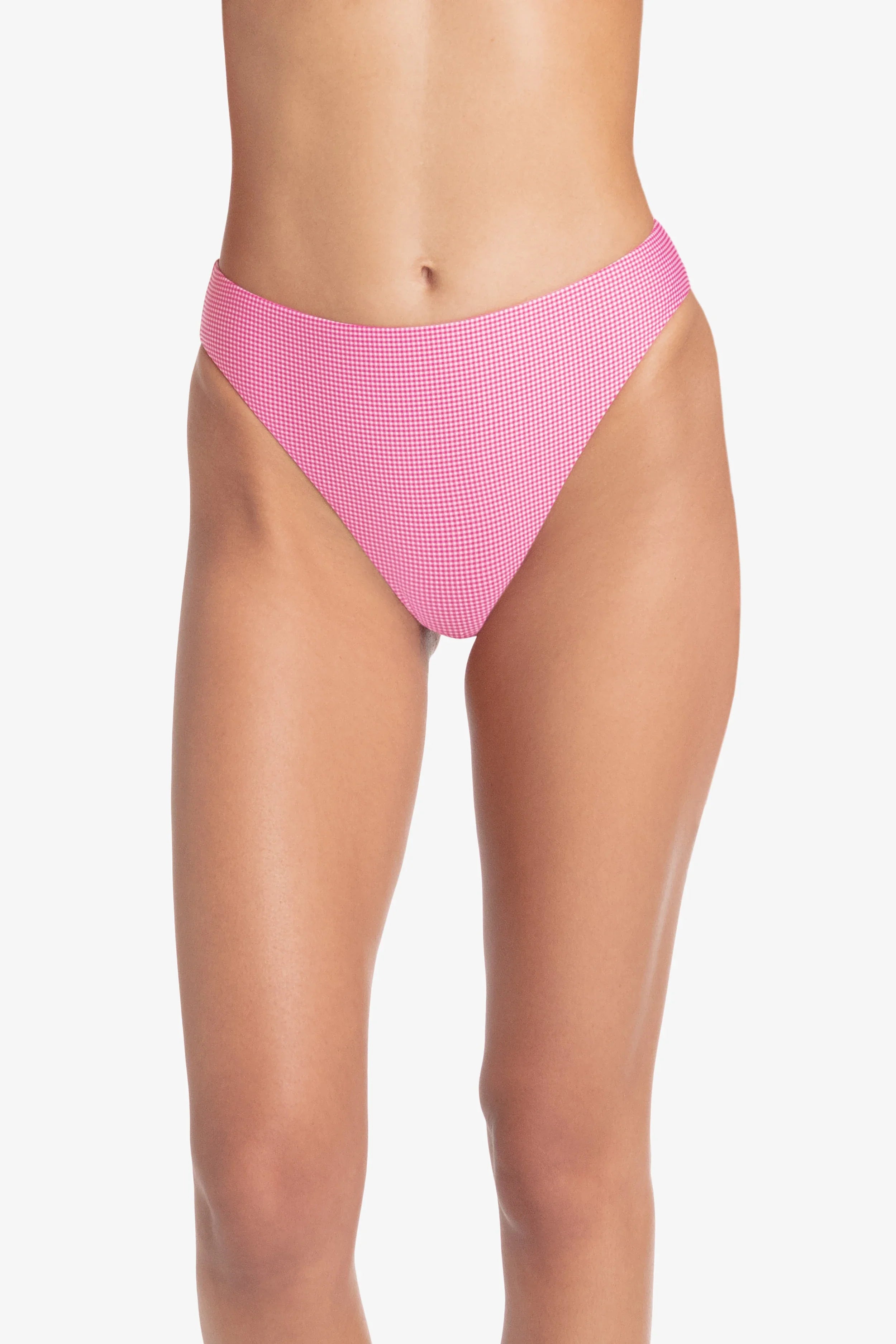 Midi Slimmer Bottom | Pink Gingham Checkered Skirt for Women | Perfect for Summer Outfits, Beach Vacations & Casual Wear