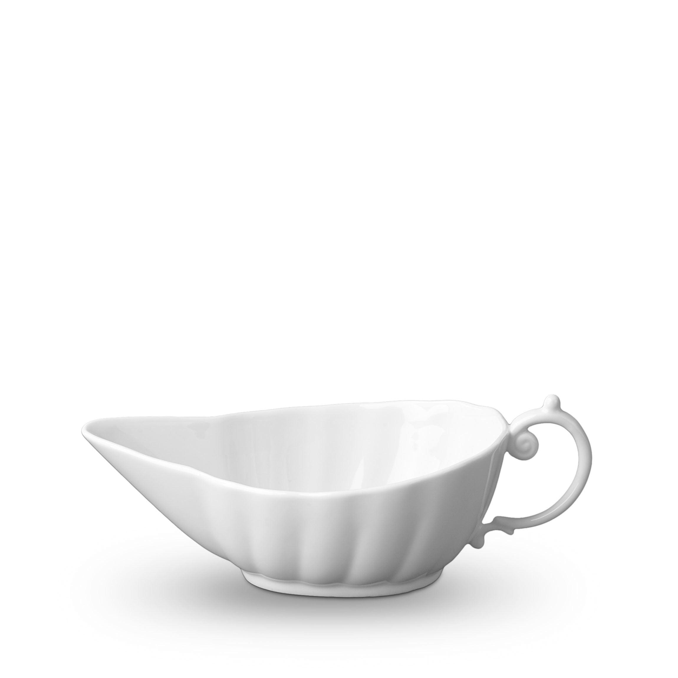 Aegean Sauce Boat - Elegant Ceramic Gravy Boat with Handle for Thanksgiving, Christmas, and Dinner Parties - Perfect for Serving Sauces, Dressings, and Syrups at Family Gatherings