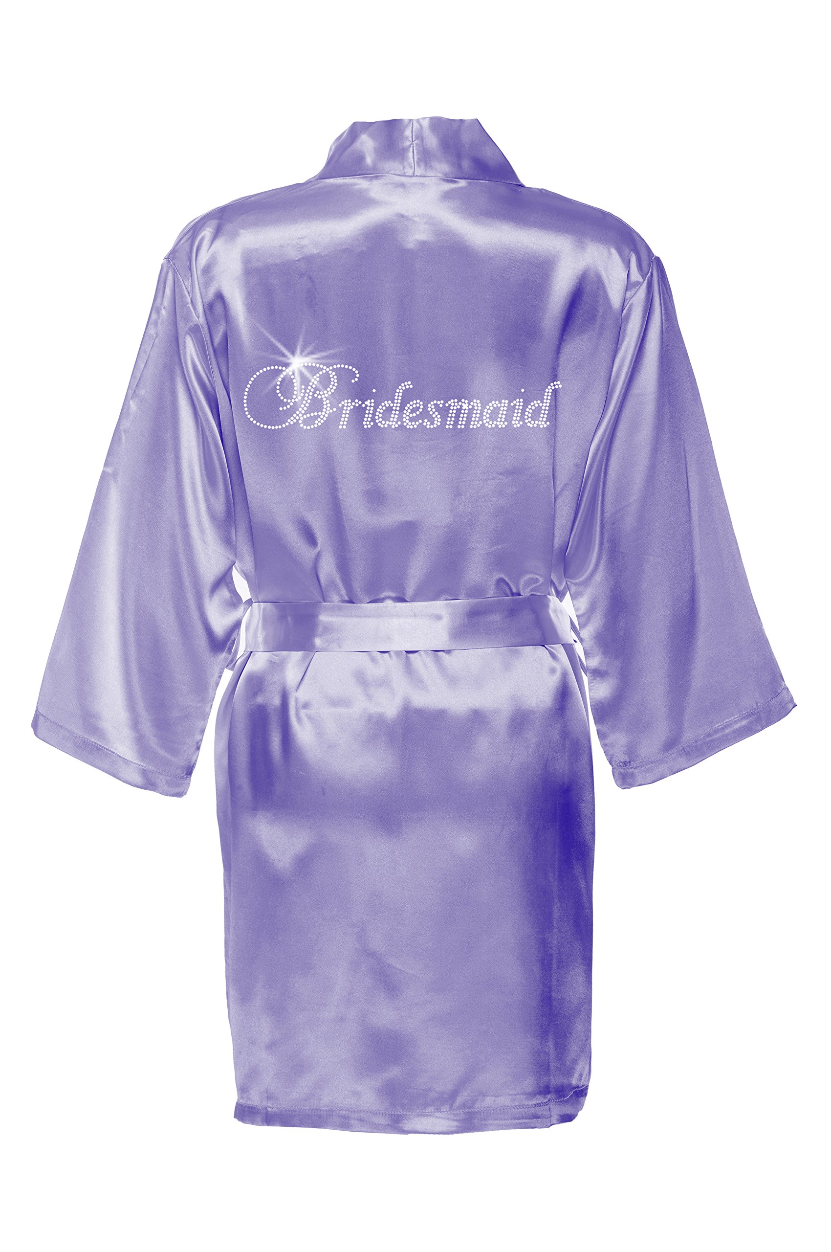 Elegant Rhinestone Bridesmaid Robe - Perfect for Wedding Prep