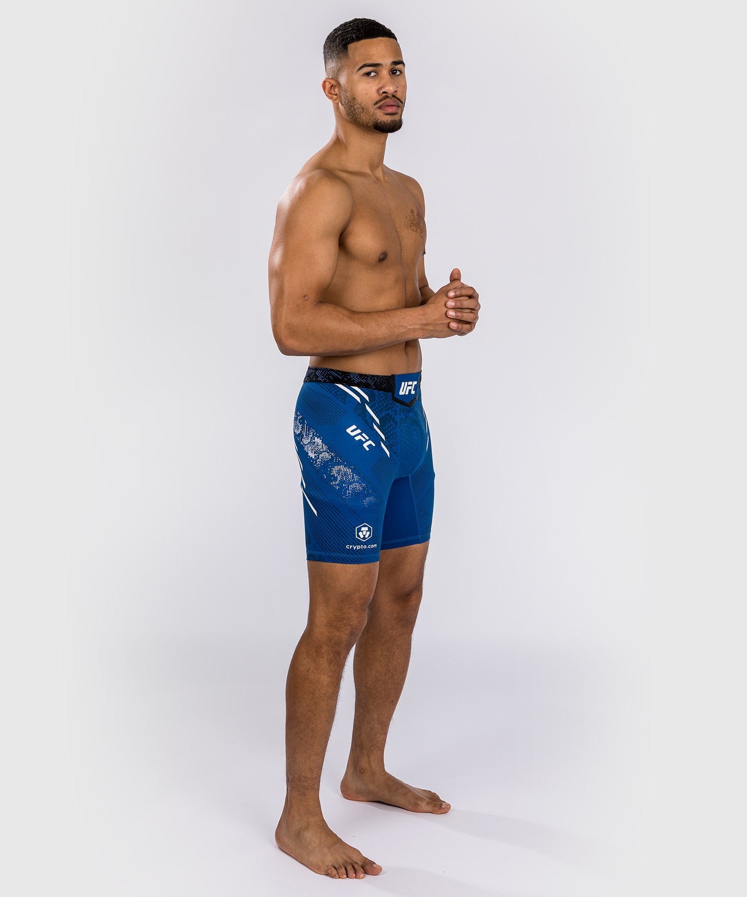 Venum UFC Adrenaline Personalized Authentic Fight Night MMA Vale Tudo Shorts for Men - Blue | Training, Competition & Cage Fighting Gear