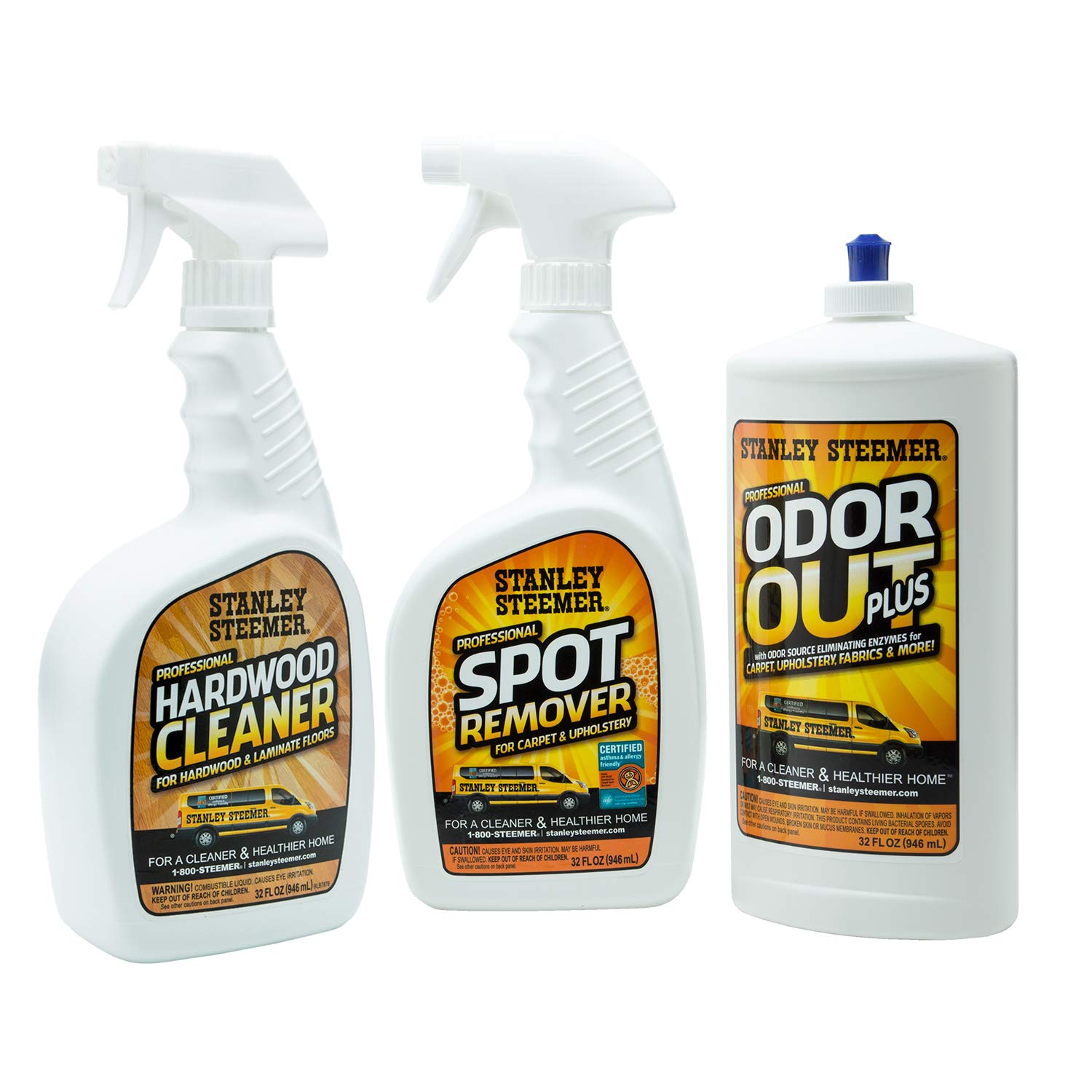 Stanley Steemer Full Home Cleaning Solution Kit - Professional Carpet & Upholstery Cleaner for Deep Stain Removal | Perfect for Pet Owners, Allergies & High-Traffic Areas