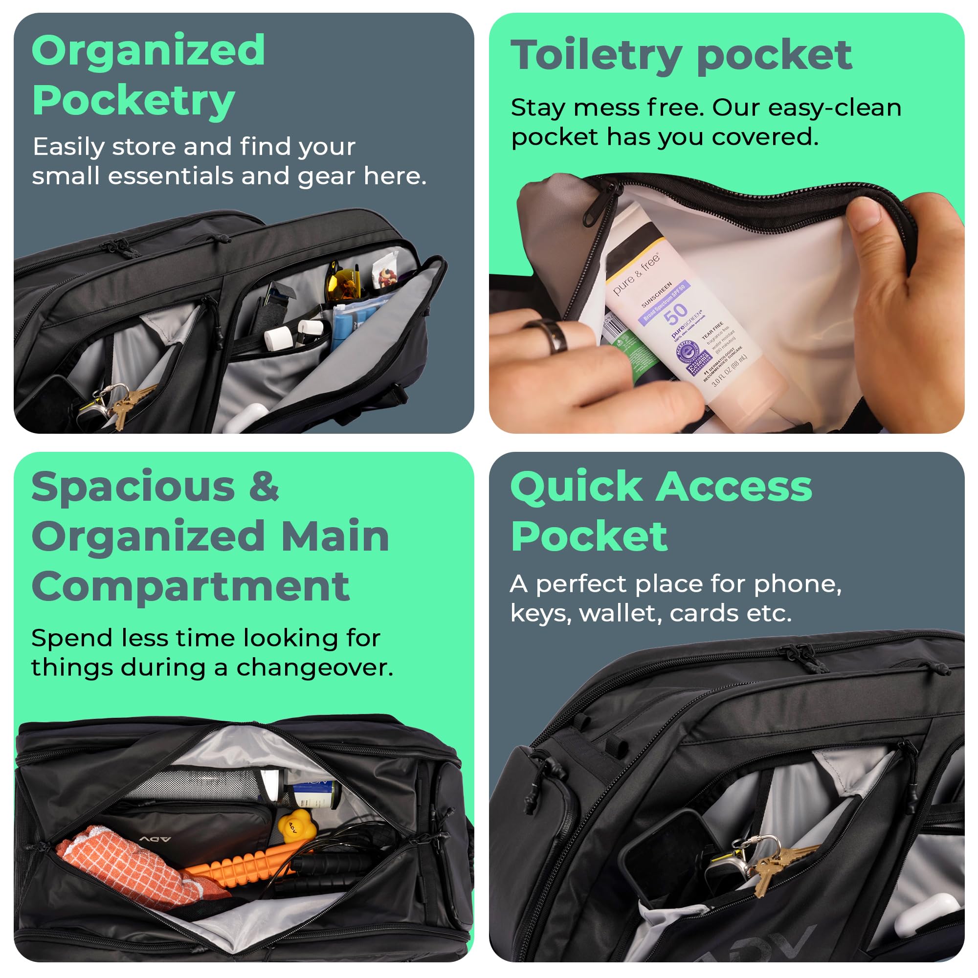 ADV Pro Tennis Bag V3 - Premium Tennis Racquet Backpack with Cooler Pocket, Ventilated Shoe Compartment & Smart Organization | Perfect for Men & Women Players | Ideal for Tournaments, Practice & Gym