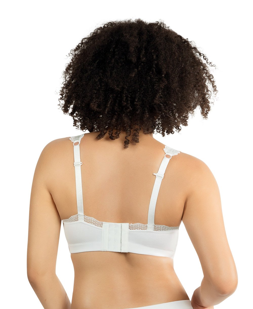 Parfait Dalis Wire Free Bralette - Comfortable Seamless Wireless Bra for Women, Pearl White | Perfect for Yoga, Lounge & Everyday Wear