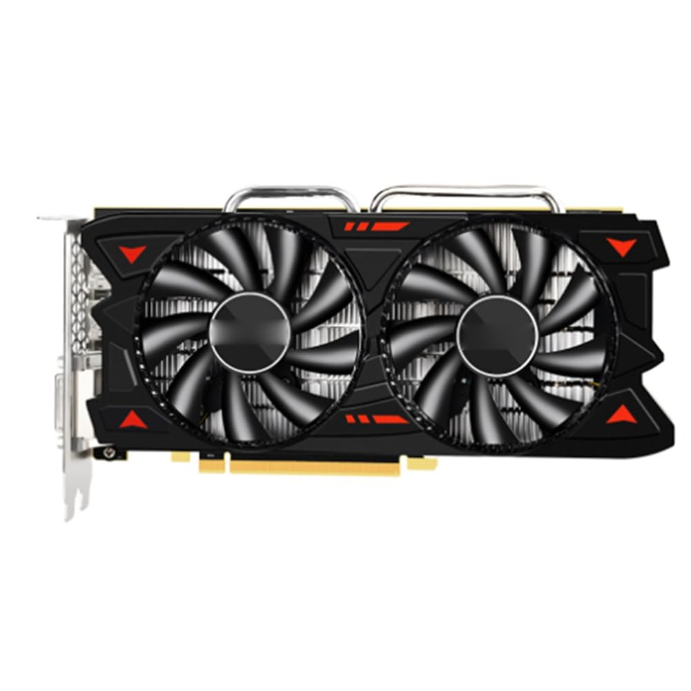 Komdndht RX580 8G GDDR5 Gaming Graphics Card - Dual Fan Cooling, 7000MHz, 256-bit, 4K Ready - Perfect for PC Gaming, VR, Video Editing & Cryptocurrency Mining