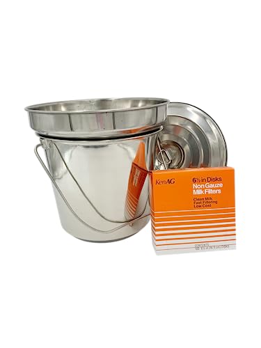 13 L Pail & Large Strainer Combo
