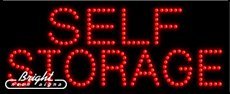 Self Storage LED Sign - 27 x 11 x 1 Inches - Durable & Weatherproof - Made in USA - Perfect for Storage Facilities, Warehouses & Business Front Signs