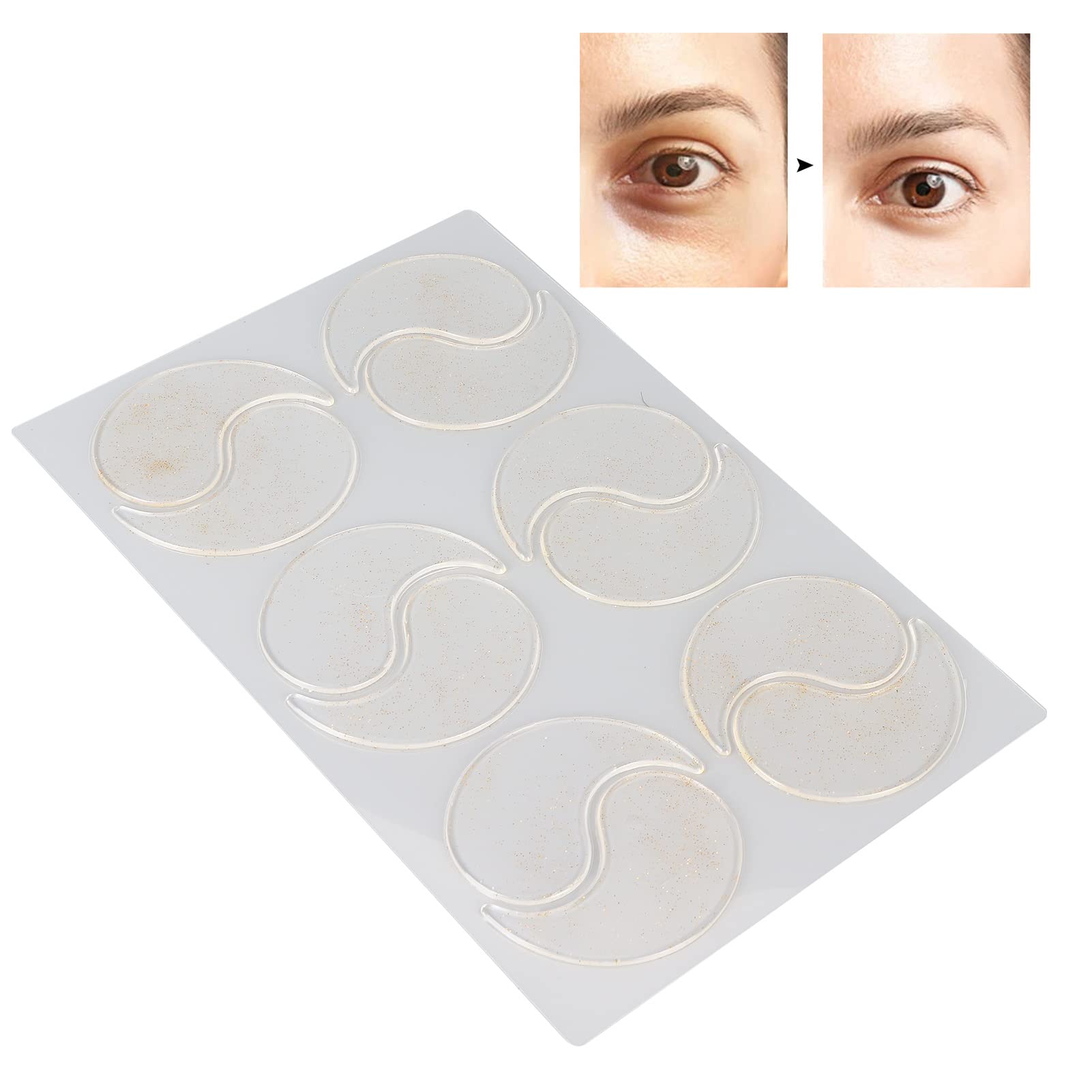 Reusable Silicone Eye Patches - 6 Pairs Wrinkle Prevention Masks for Home Spa