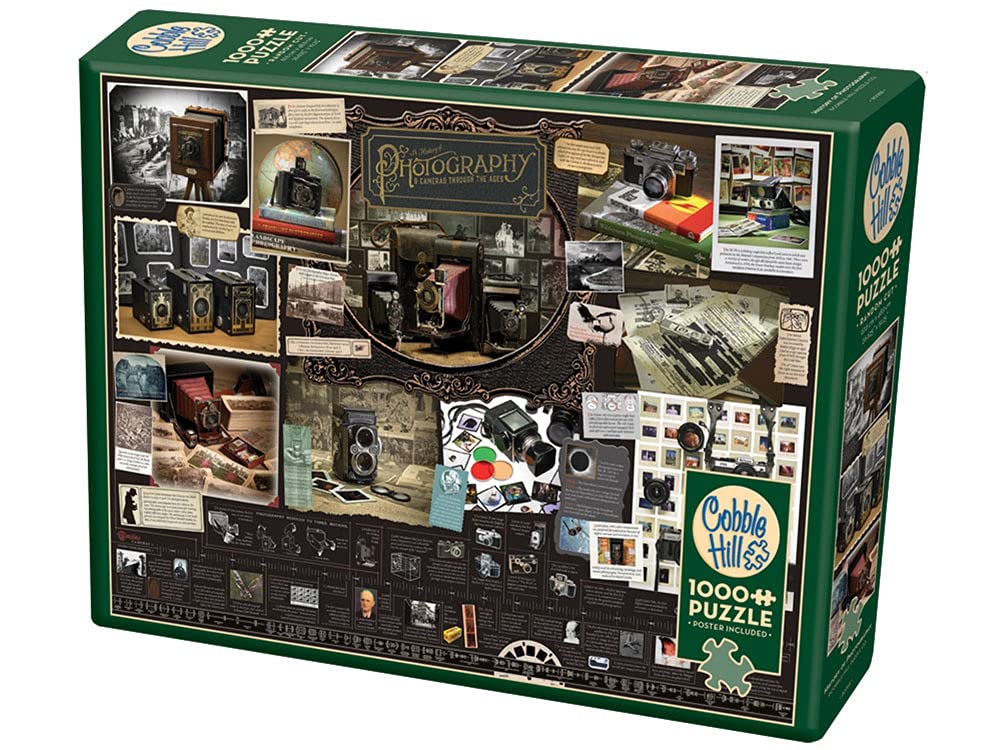 Cobble Hill 1000 Piece Jigsaw Puzzle - History of Photography Collection - Includes Bonus Poster - Perfect for Family Game Night & Home Decor