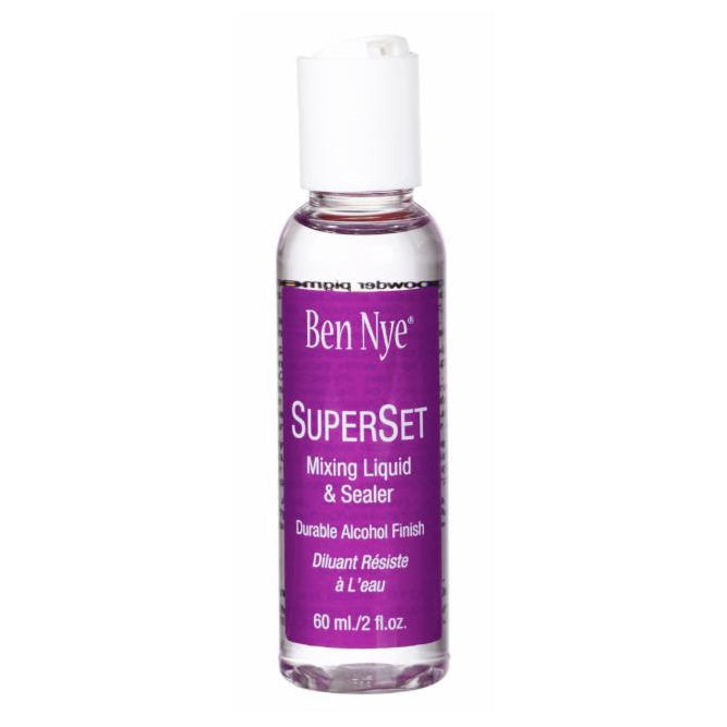 Ben Nye SuperSet Mixing Liquid & Sealer - Professional Makeup Setting Solution for Theater, Film & Special Effects - Perfect for Long-Lasting Makeup & Prosthetic Adhesion