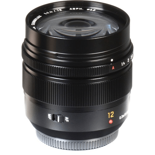 Panasonic Leica DG Summilux 12mm f/1.4 ASPH. Lens - Ultra Wide Aperture Prime Lens for Micro Four Thirds Cameras | Perfect for Low Light Photography, Landscapes & Street Shooting