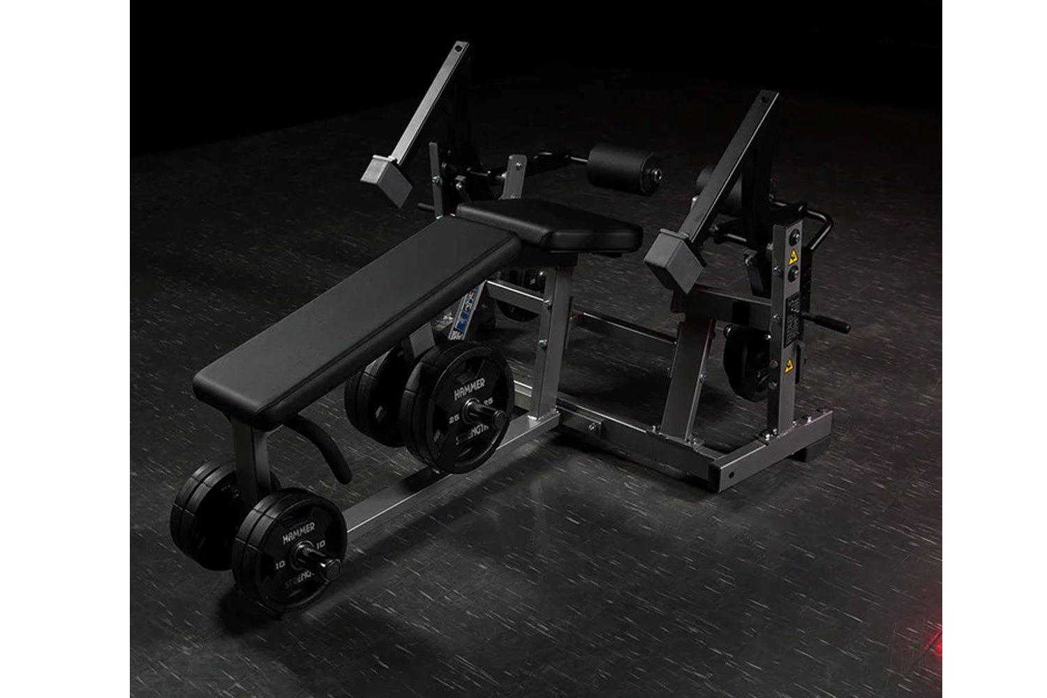 Hammer Strength Plate Loaded Iso-Lateral Leg Curl Machine - Professional Gym Equipment for Hamstring Workouts - Perfect for Home & Commercial Gyms