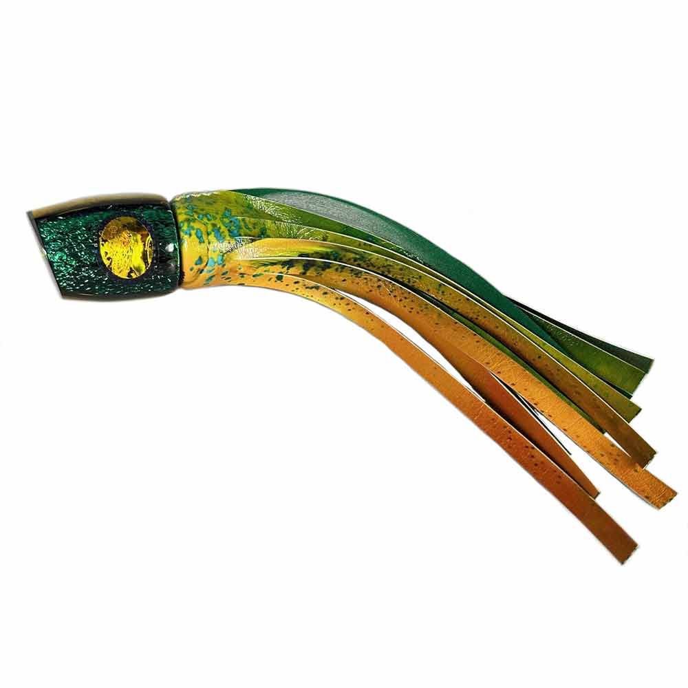 Golden Mahi Skirt Large Pothound A La Vive Lures - Premium Saltwater Fishing Skirt for Mahi Mahi, Tuna & Wahoo - Perfect for Offshore Trolling & Deep Sea Fishing
