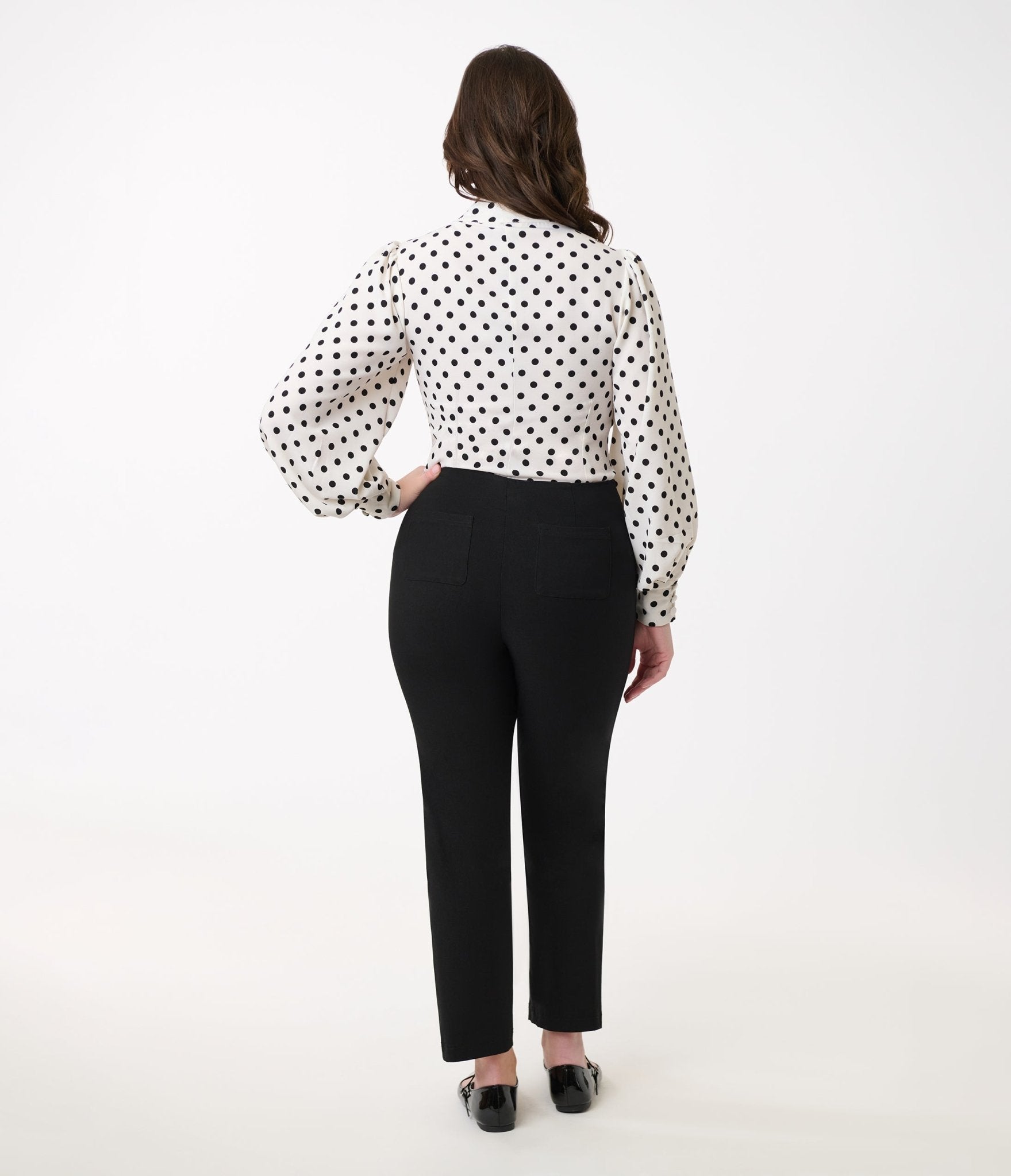 Vintage 1960s Black High Waisted Cigarette Pants for Women - Retro Slim Fit Trousers - Perfect for Office Wear, Cocktail Parties & Vintage Fashion Outfits