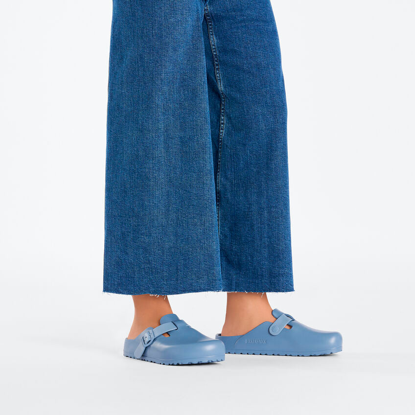 Birkenstock Boston Essentials EVA Clogs in Elemental Blue | Comfortable & Lightweight Unisex Slides for Men & Women | Perfect for Home, Garden, Beach & Casual Wear