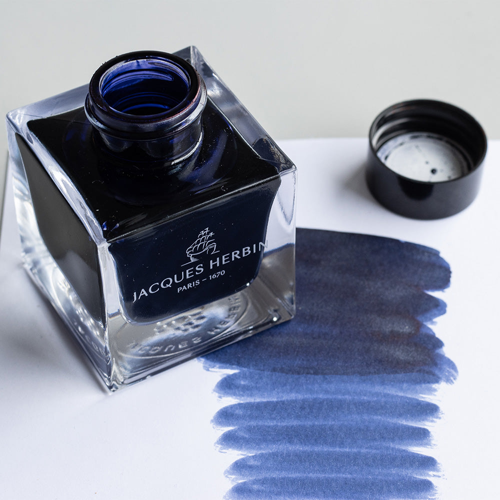 Jacques Herbin Riviere de la Lune Fountain Pen Ink - Exclusive Edition | Premium Writing Ink for Calligraphy, Journaling & Letter Writing | Perfect Gift for Pen Enthusiasts