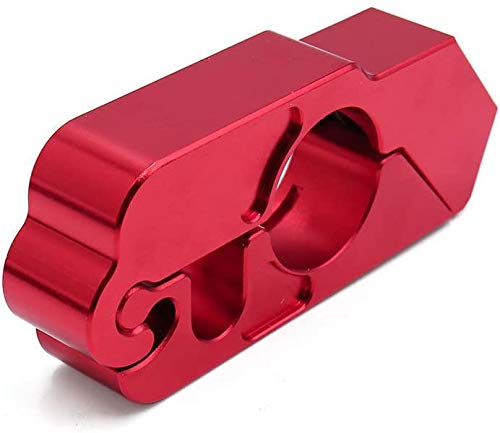 Universal Anti-Theft Motorcycle Grip Lock - Red Throttle Handlebar Security Lock for Enhanced Motorcycle Protection in Parking & Storage