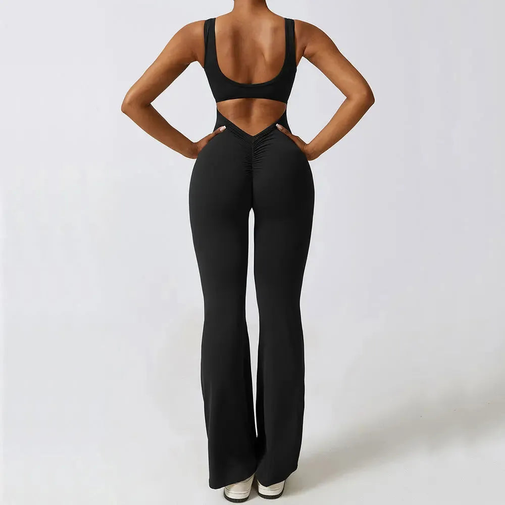 Women's Gym Set - Yoga Training Suit, Stretch Sports Jumpsuit & Push Up Workout Bodysuit | Fitness Romper for Yoga, Running & Gym | Premium Women's Sportswear Collection